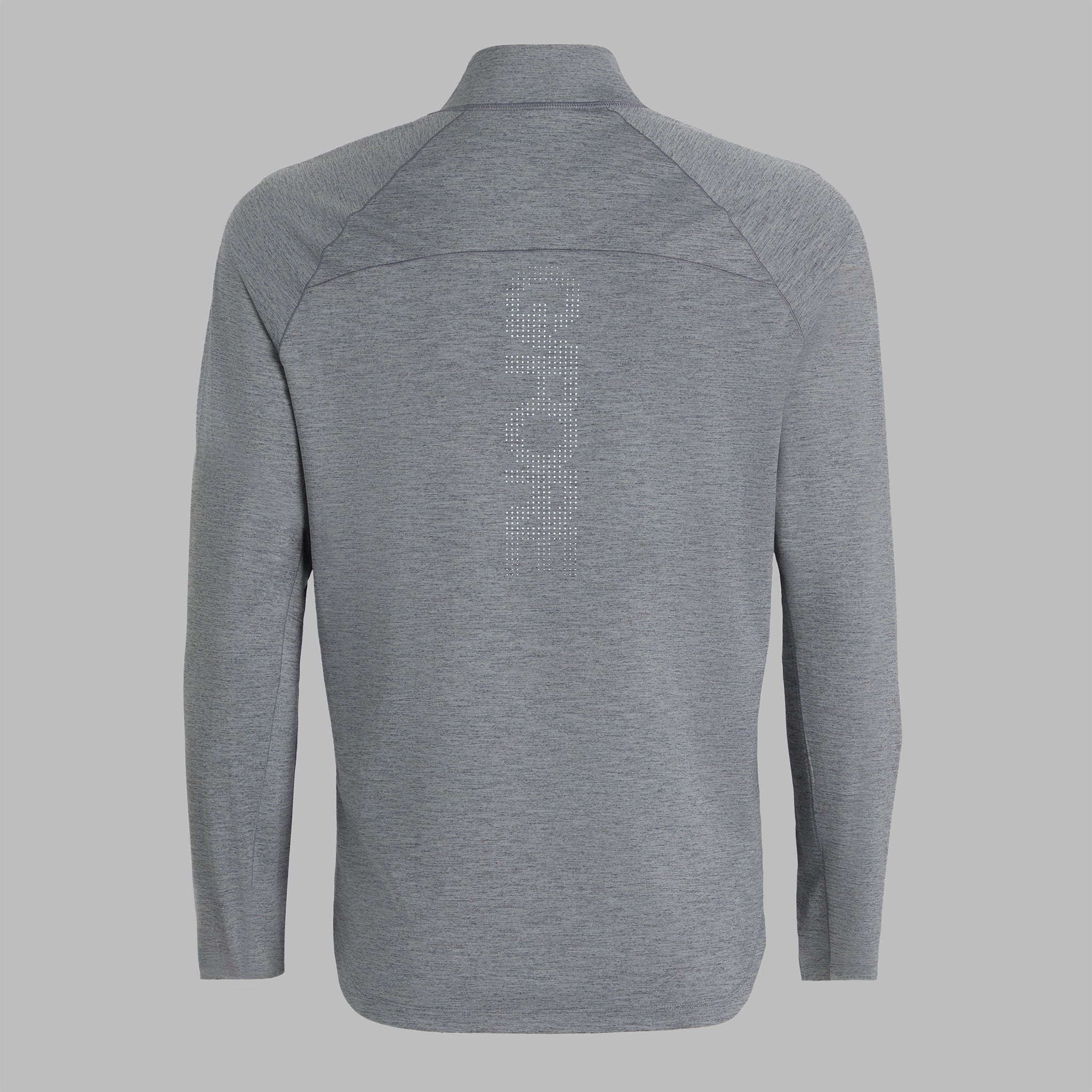 ITALIAN TECH MELANGE RAGLAN QUARTER ZIP PULLOVER CHARCOAL MELANGE