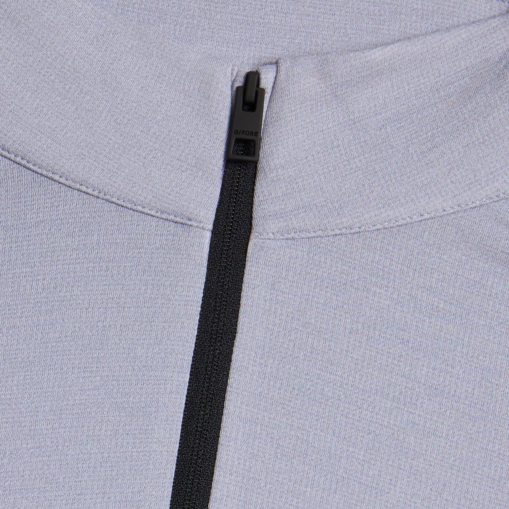BRUSHED BACK TECH 1/4 ZIP PULLOVER LIGHT GREY MELANGE