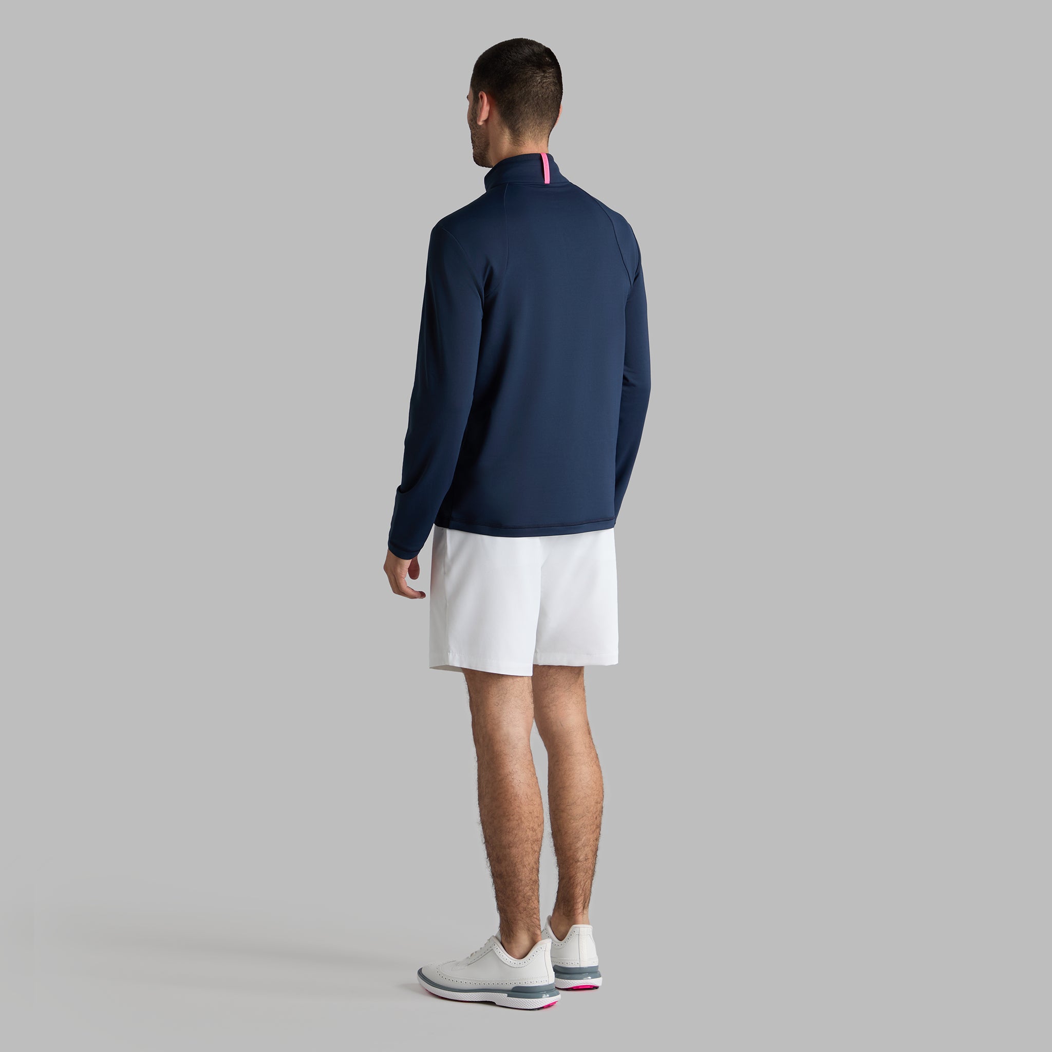 BRUSHED BACK TECH 1/4 ZIP PULLOVER TWILIGHT