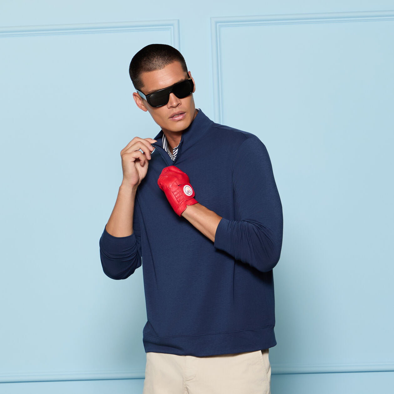 LUXE MID QUARTER ZIP TWILIGHT