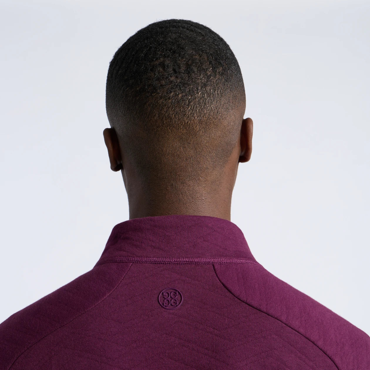 DUNES COTTON QUILTED 1/4 ZIP PULLOVER DARK PLUM