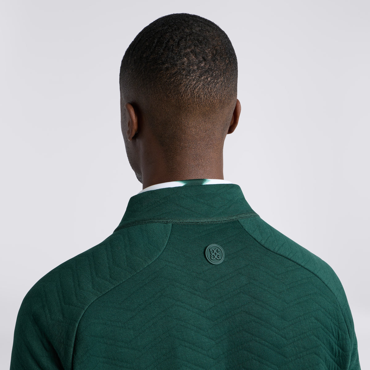 DUNES COTTON QUILTED 1/4 ZIP PULLOVER PINE