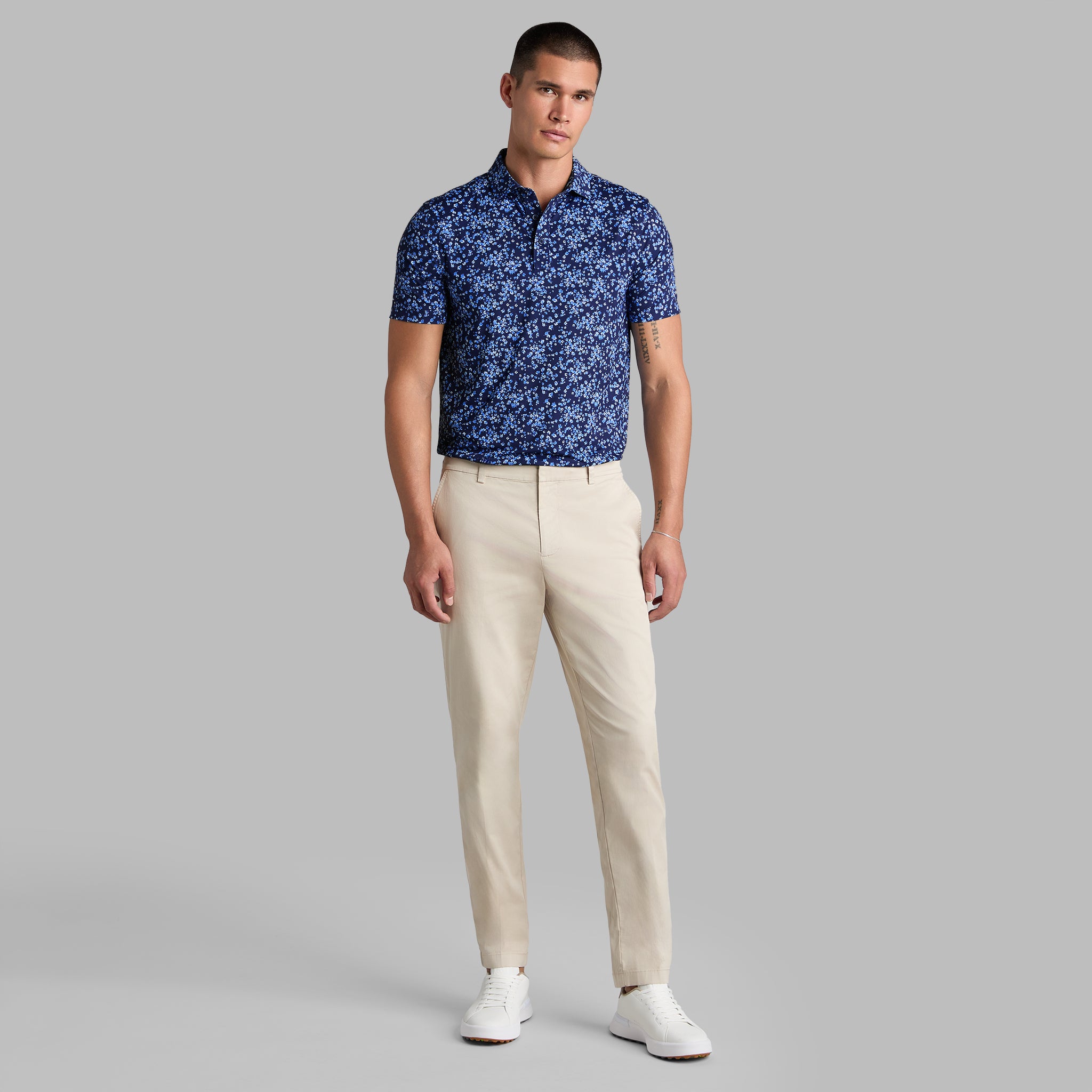AYE POPPY TECH JERSEY POLO AZURE/TWILIGHT
