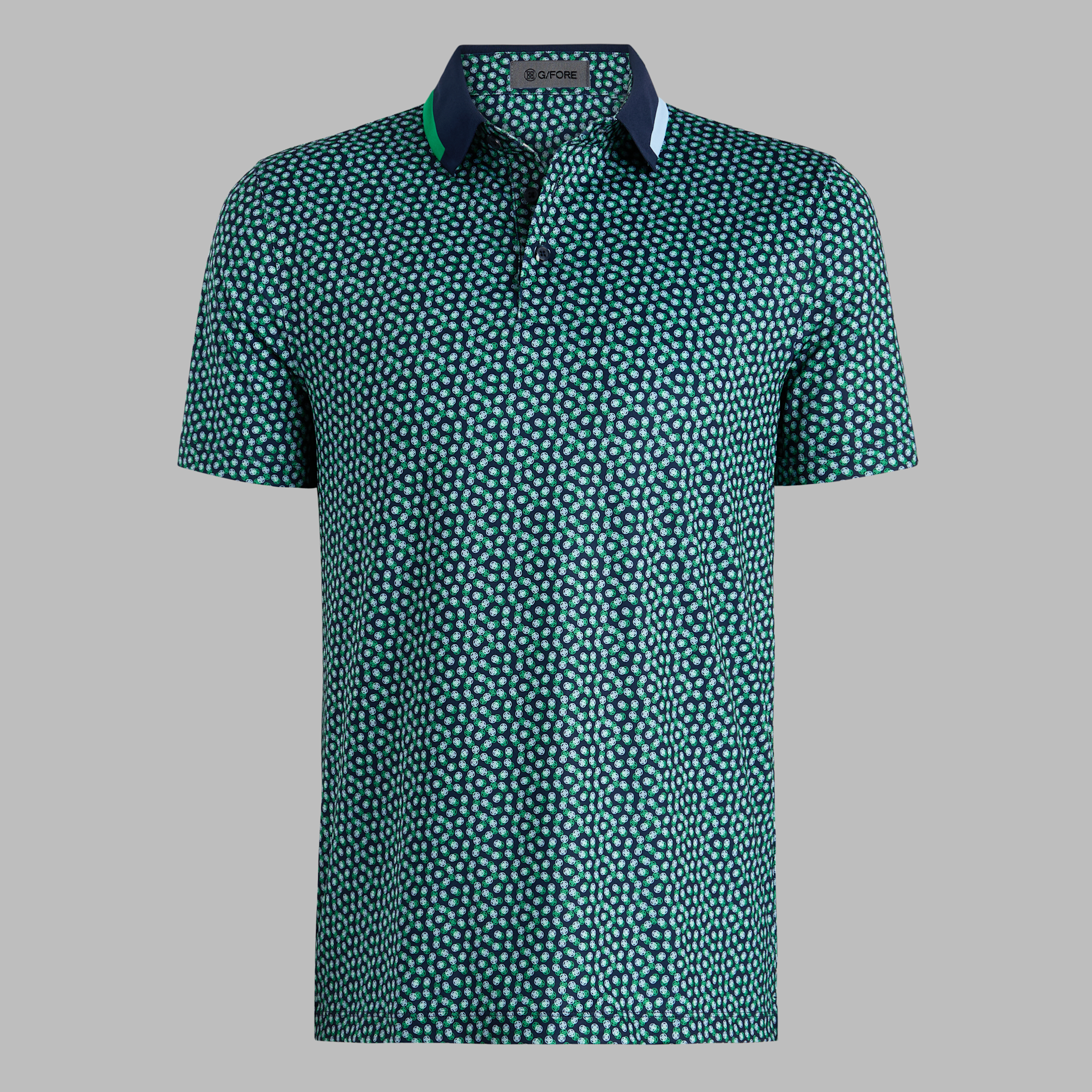 3/G'S TECH JERSEY POLO TWILIGHT/CLOVER