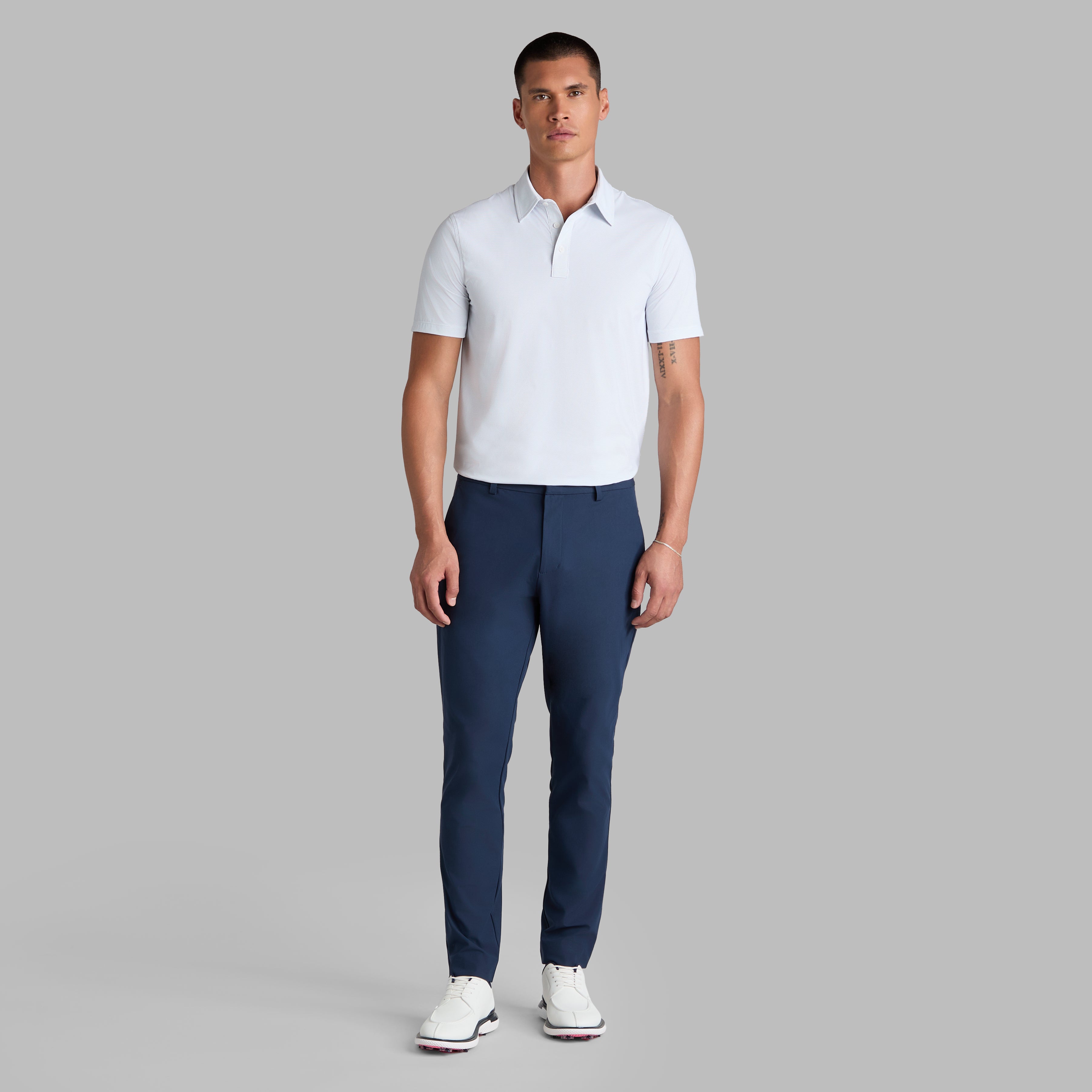 FINE STRETCH JACQUARD POLO TWILIGHT