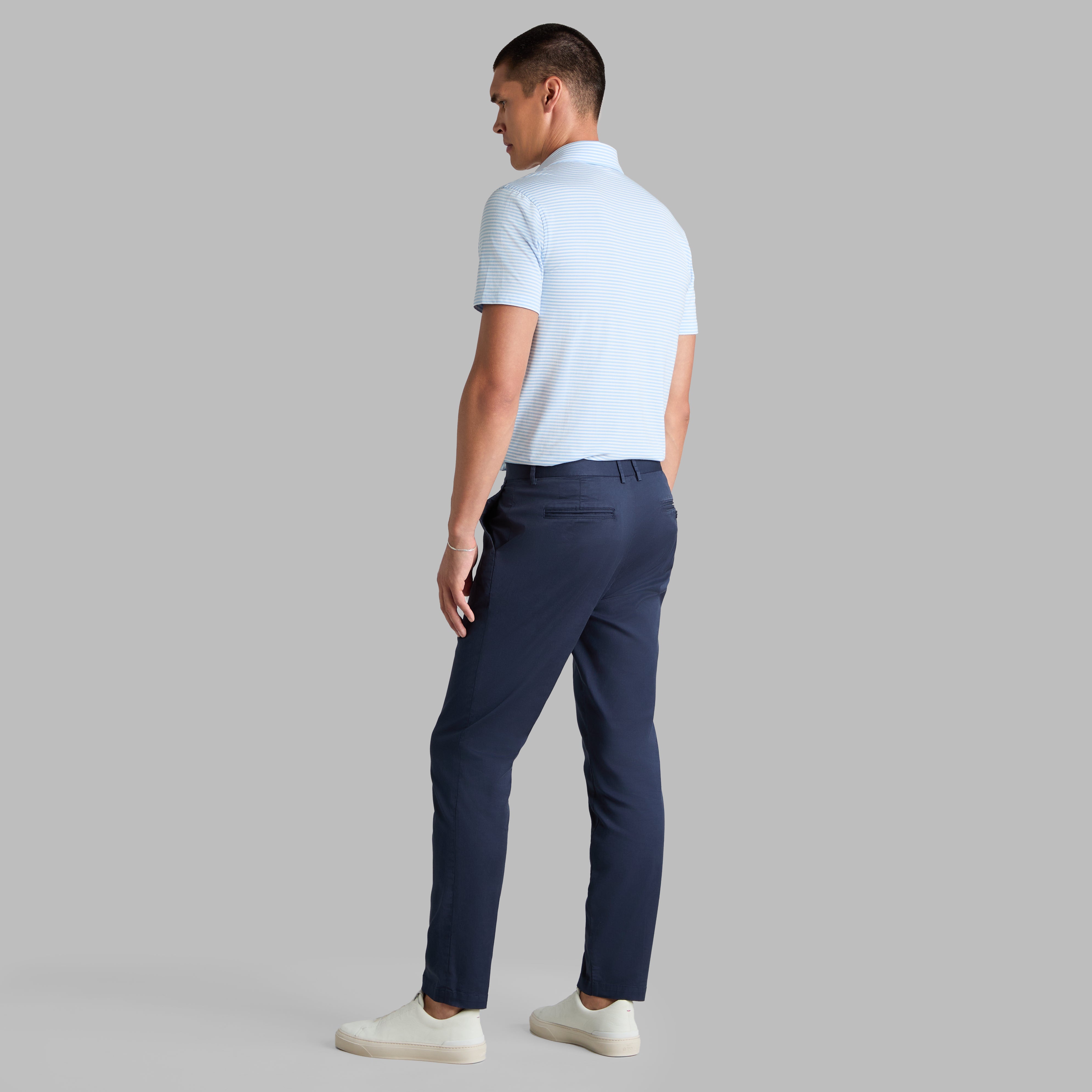 ALL PLAY STRIPE STRETCH KNIT POLO BAJA