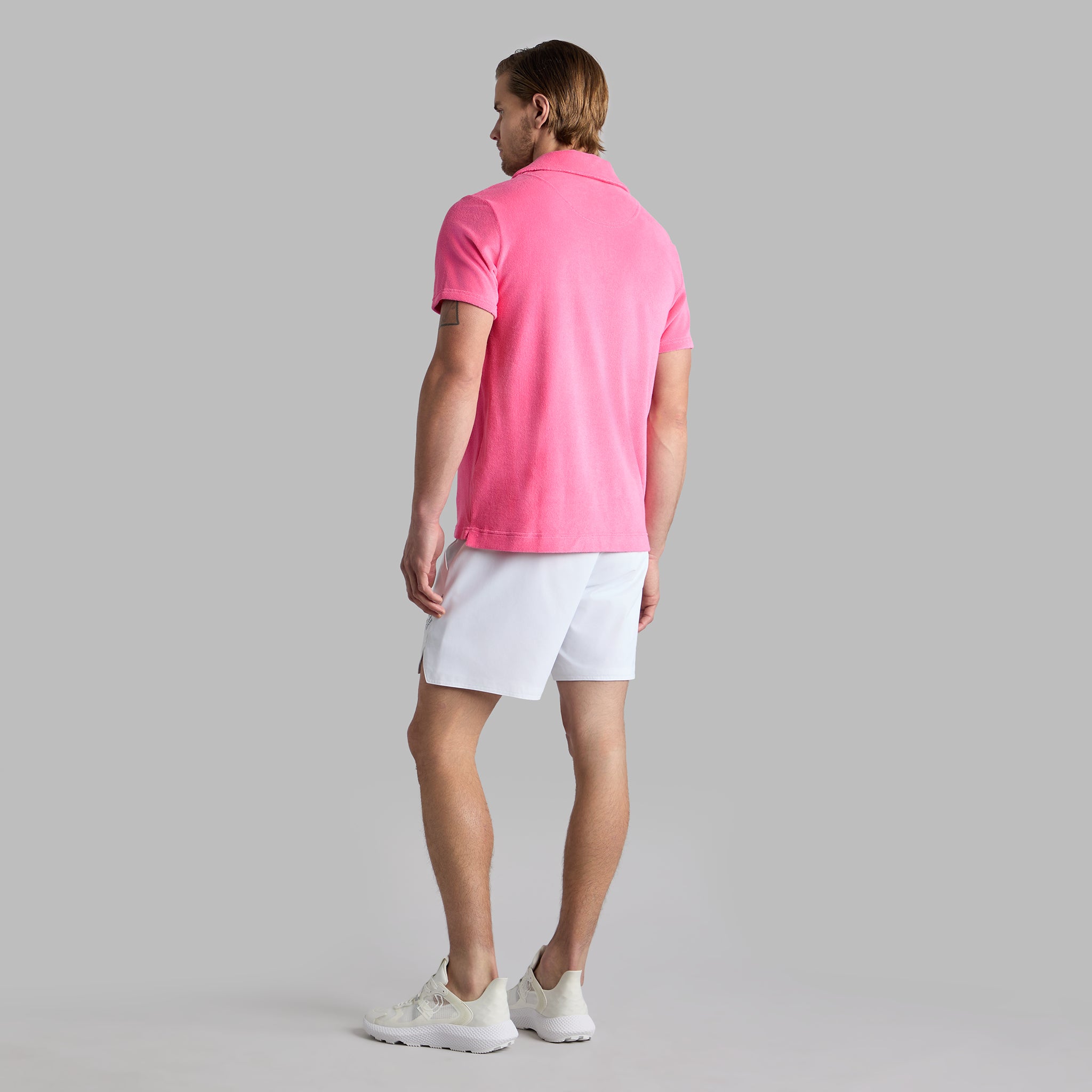 LTD RELEASE FRENCH TERRY POLO KNOCKOUT PINK