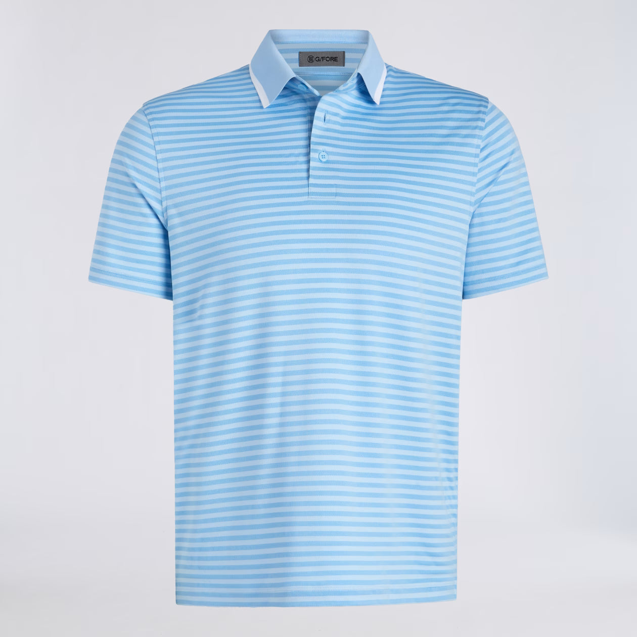 PERFORATED STRIPE JERSEY POLO BAJA