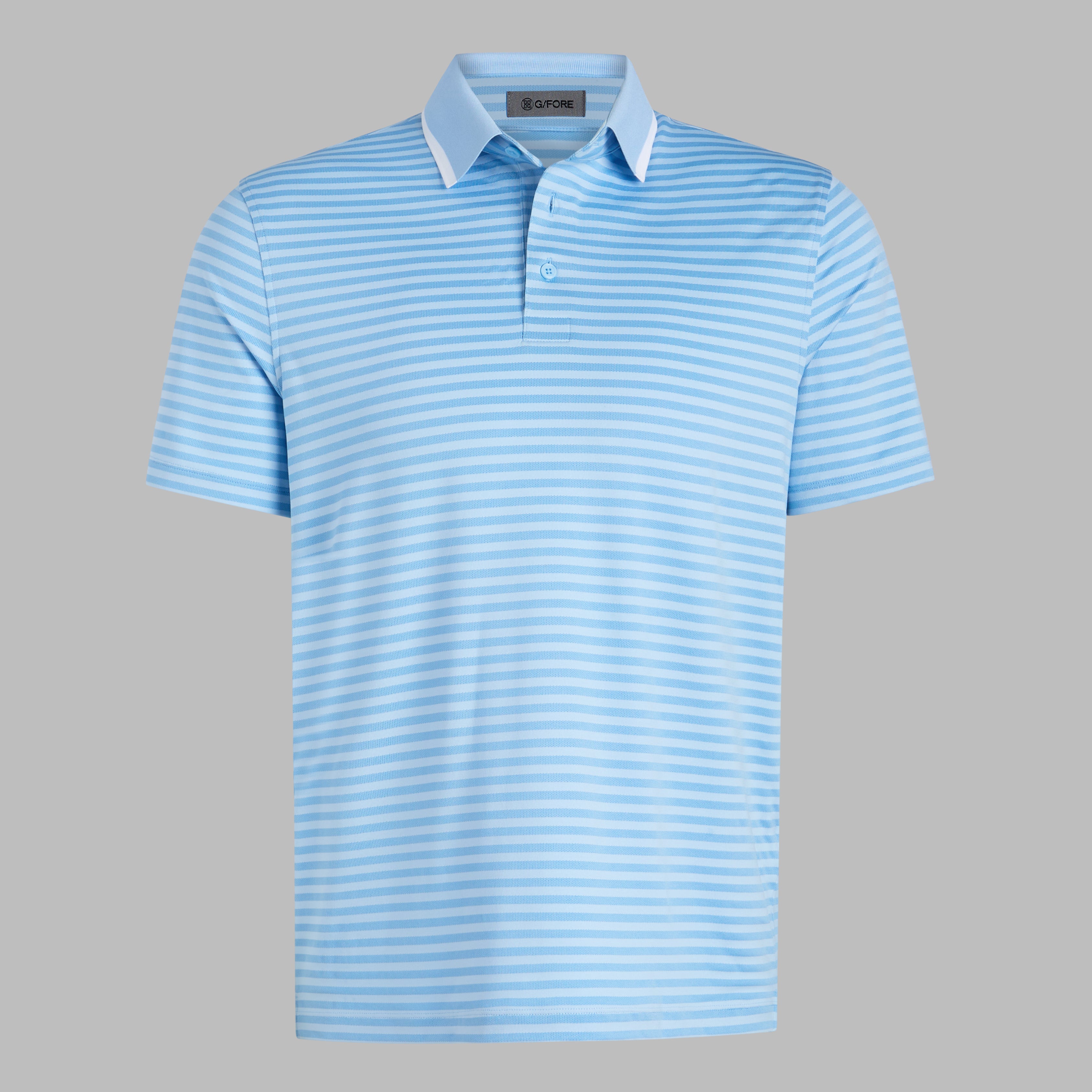 PERFORATED STRIPE JERSEY POLO BAJA
