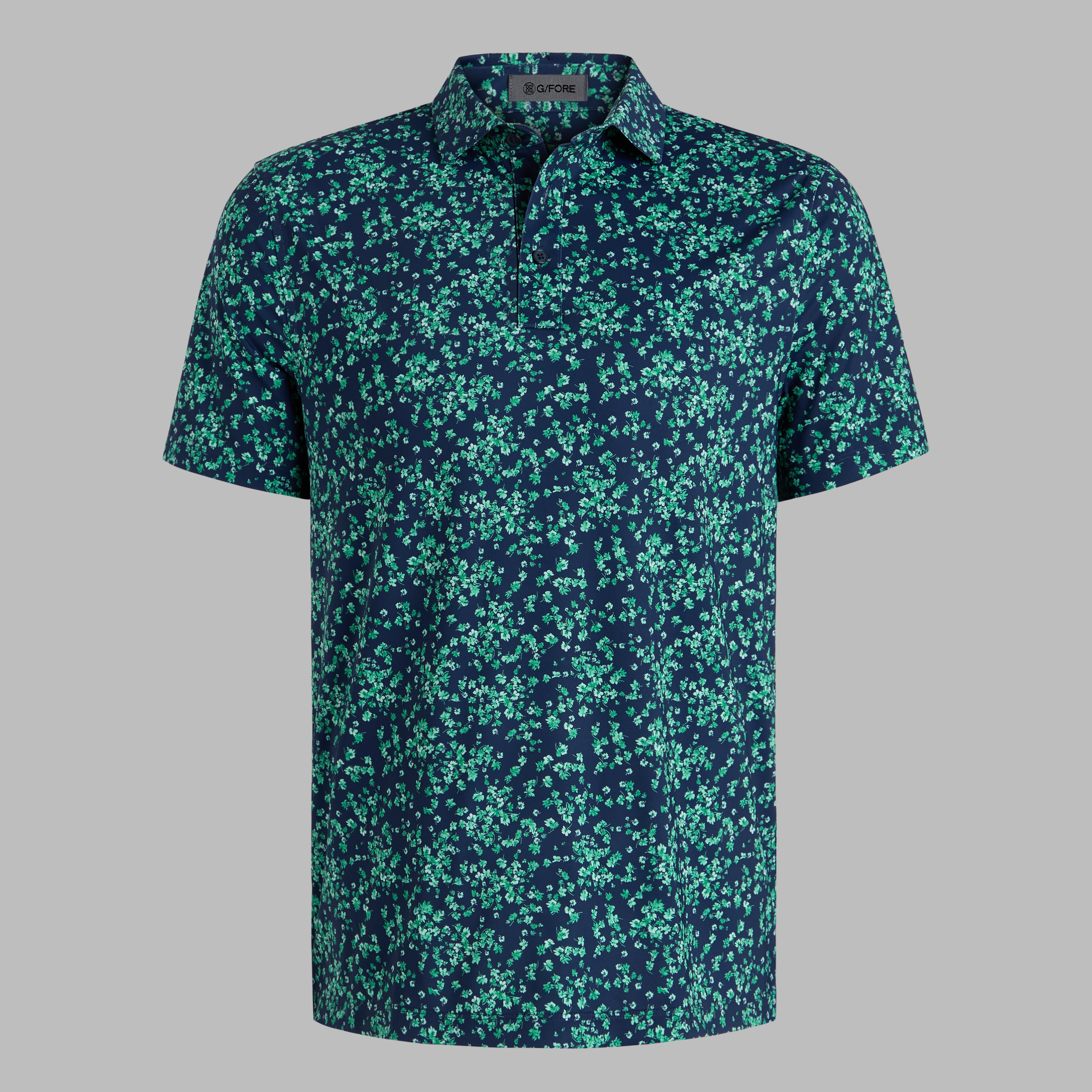 SCATTERED DITZY TECH JERSEY POLO CLOVER