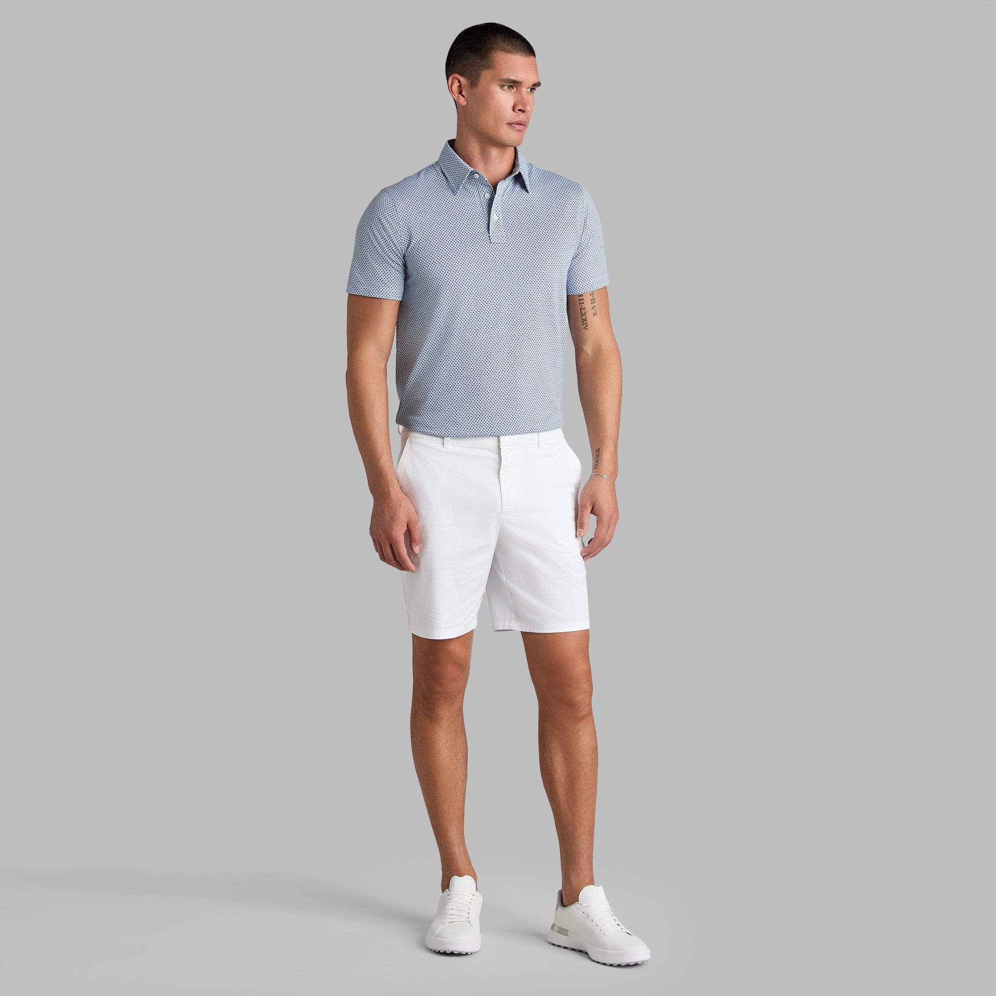 MOSAIC ALL PLAY STRETCH KNIT POLO TWILIGHT
