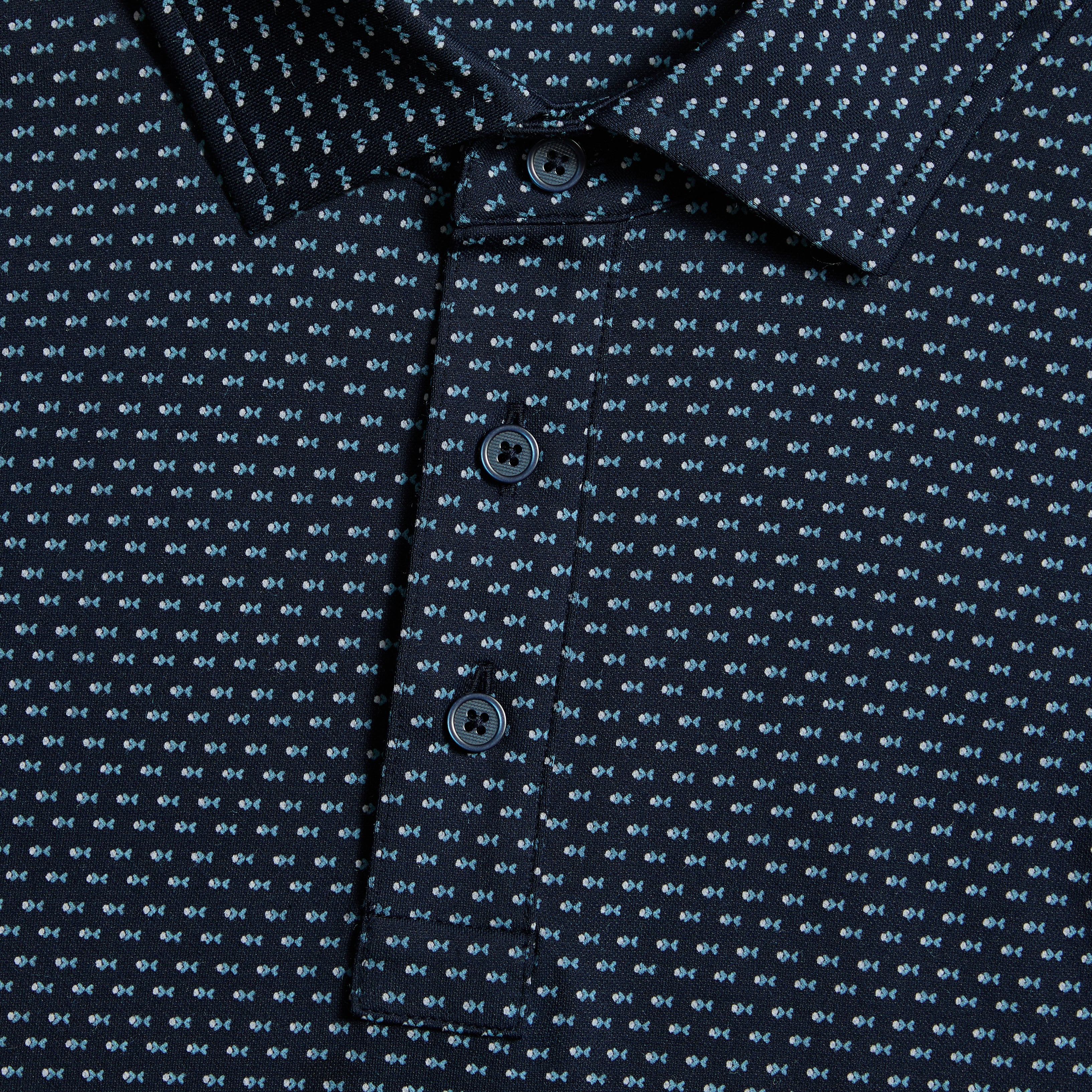 GEO ALL PLAY STRETCH KNIT POLO TWILIGHT