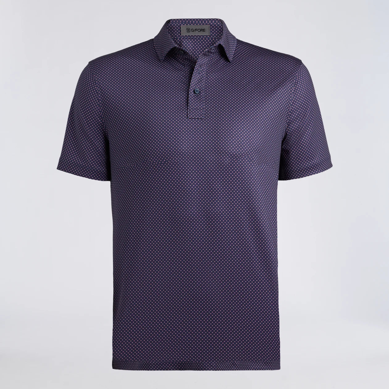 DIAMOND GEO TECH JERSEY POLO TWILIGHT/DARK PLUM