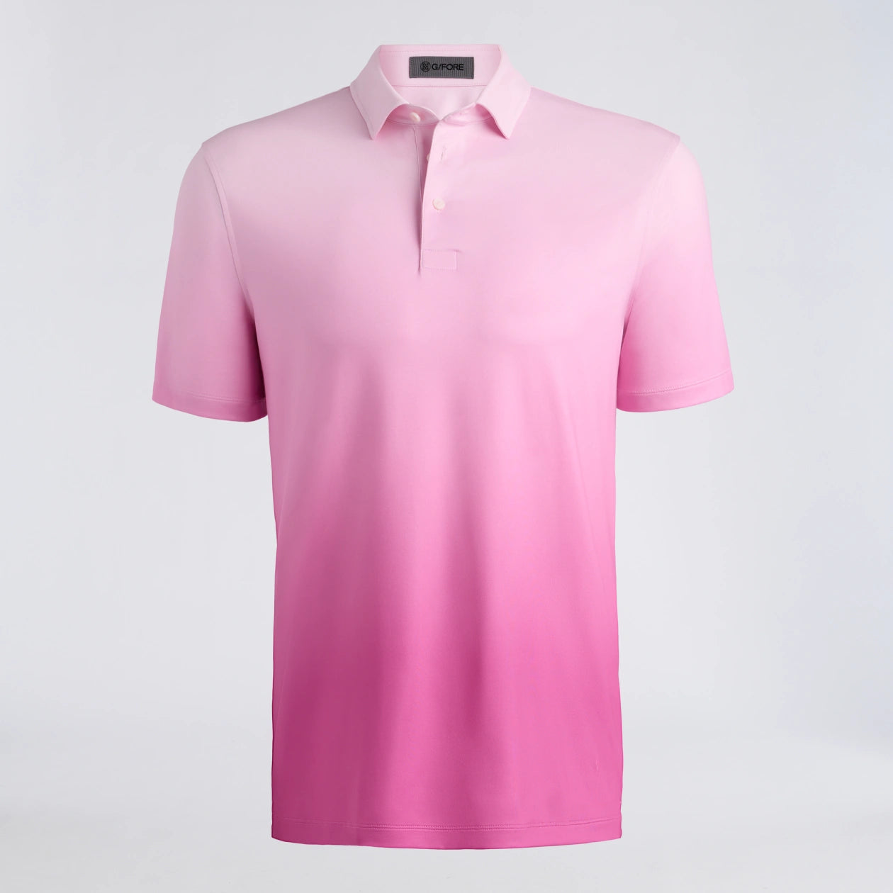 GRADIENT TECH JERSEY POLO BLUSH/DARK PLUM