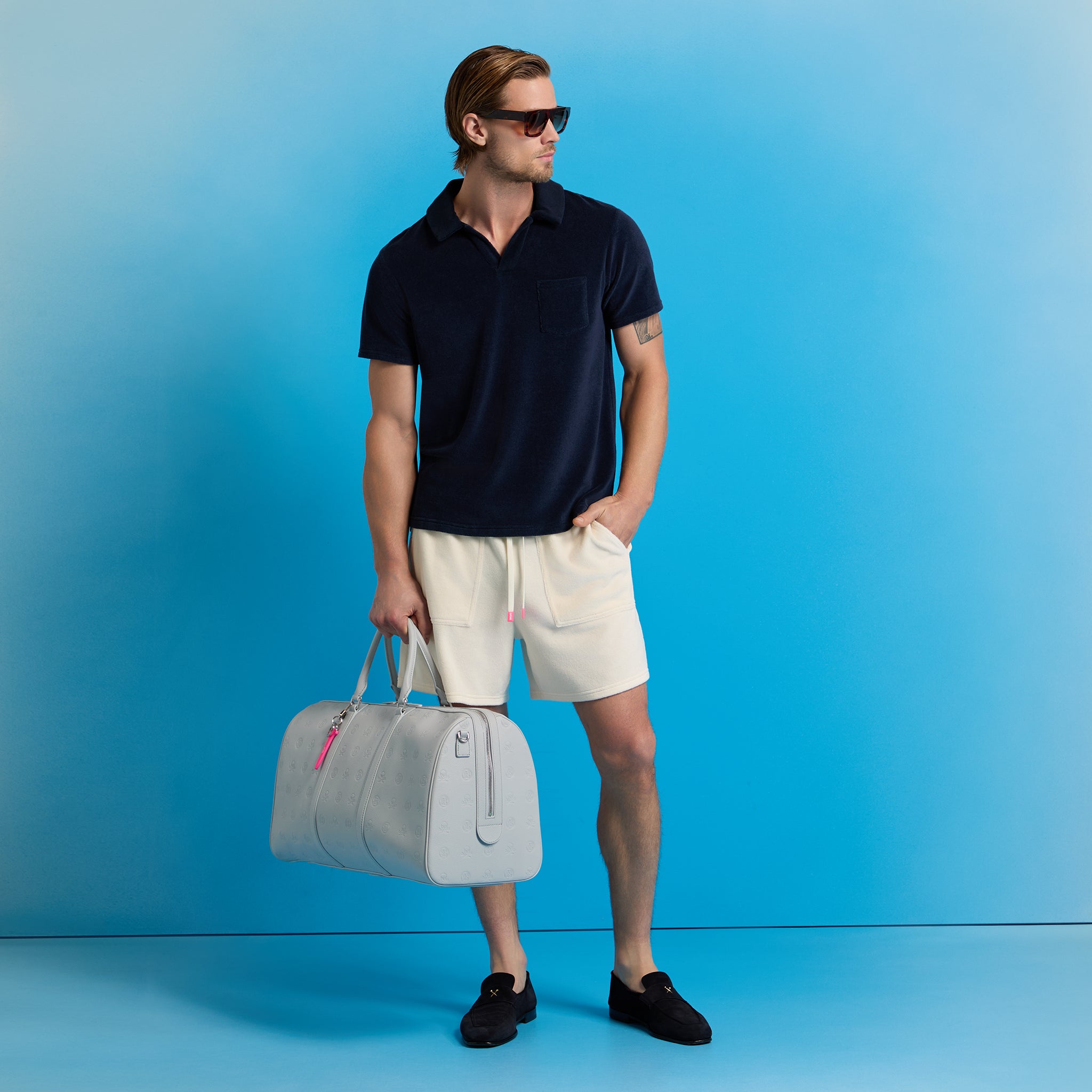 LTD RELEASE FRENCH TERRY LOUNGE SHORT CHALK WHITE