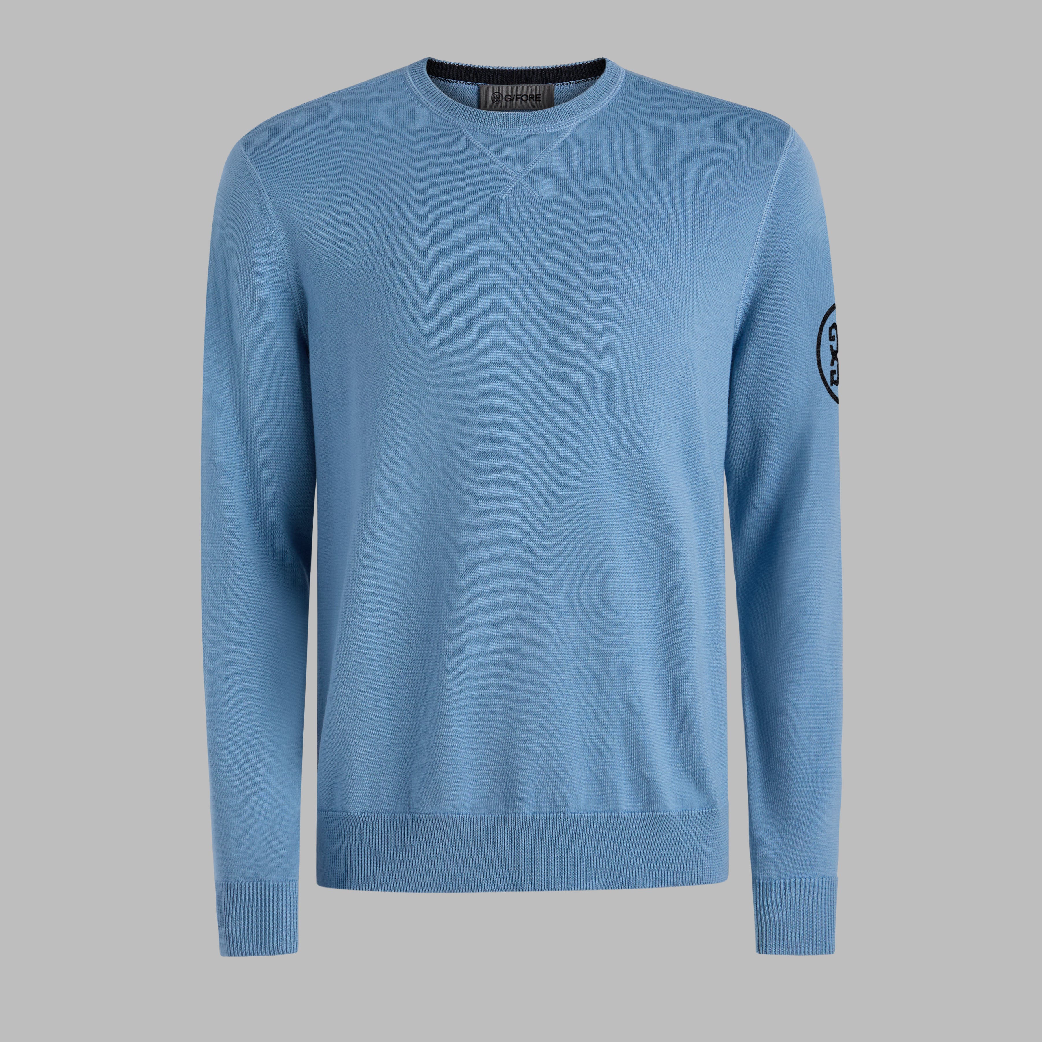 CIRCLE G MERINO WOOL CREWNECK SWEATER BAJA