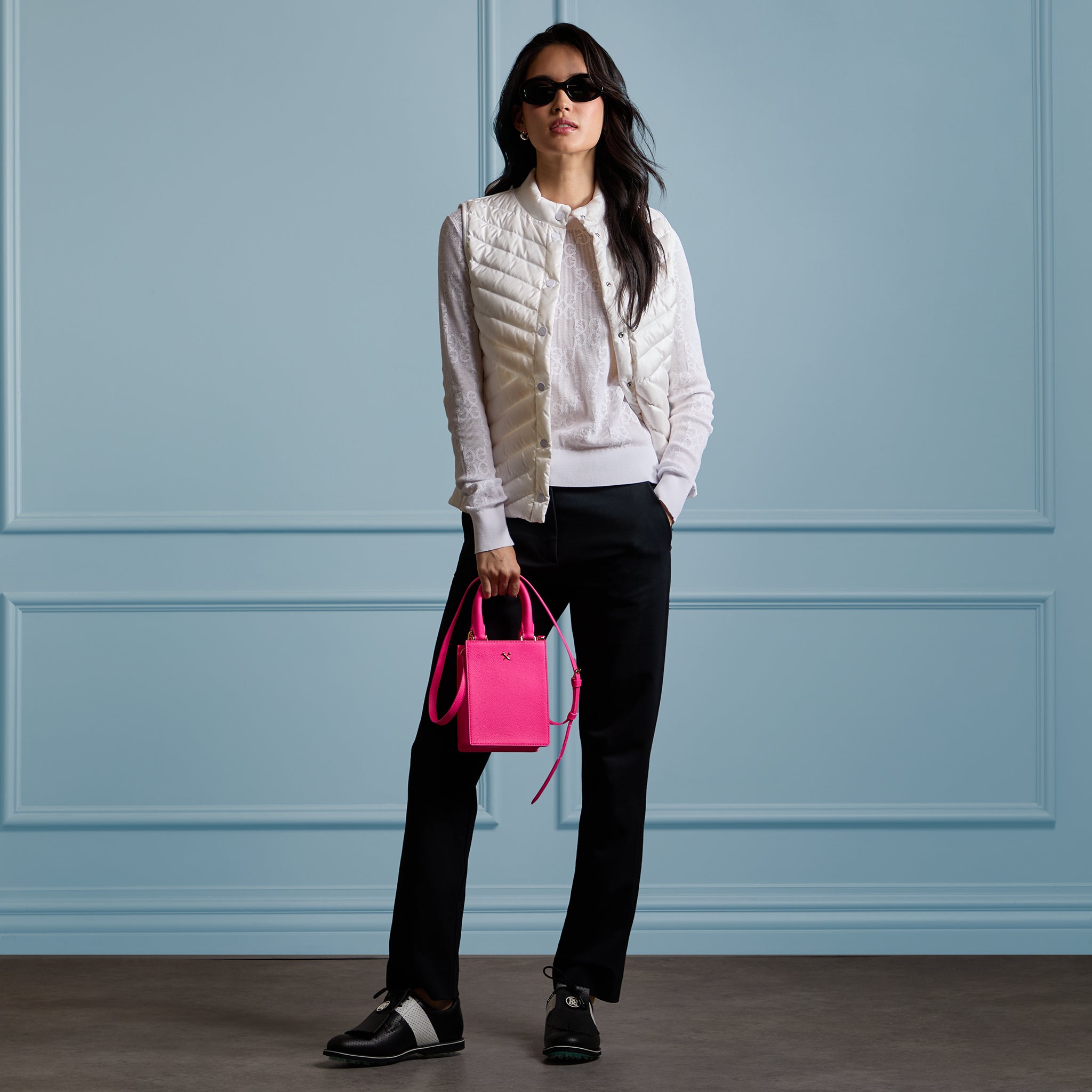 Metal Tees Leather Mini Tote KNOCKOUT PINK