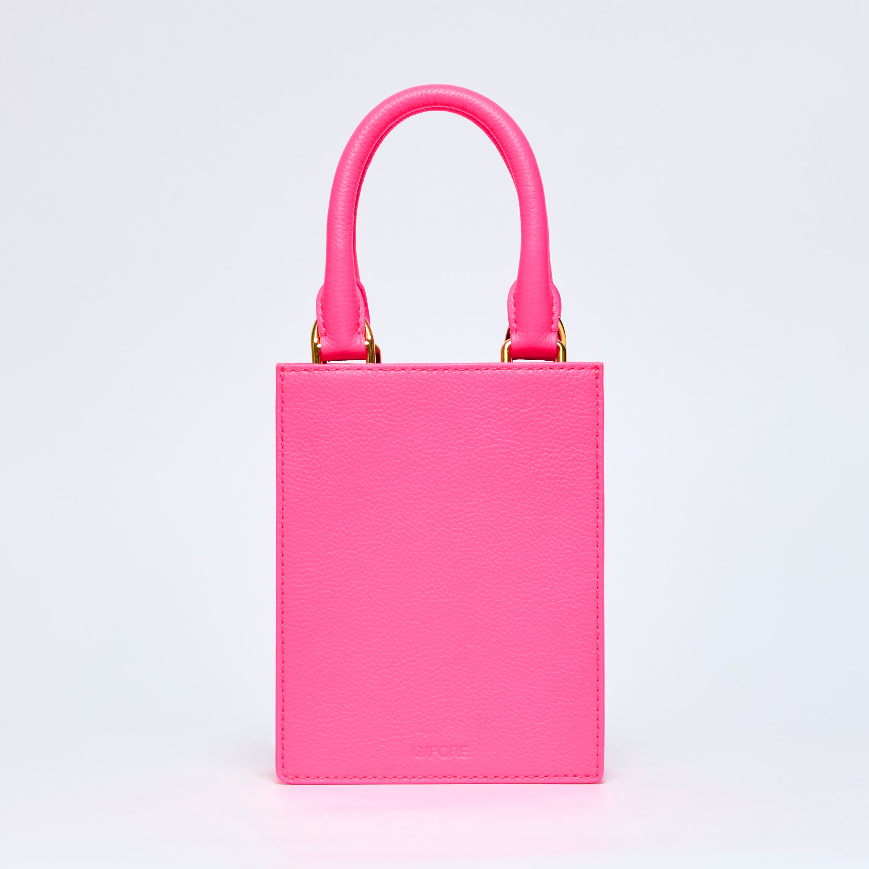 Metal Tees Leather Mini Tote KNOCKOUT PINK