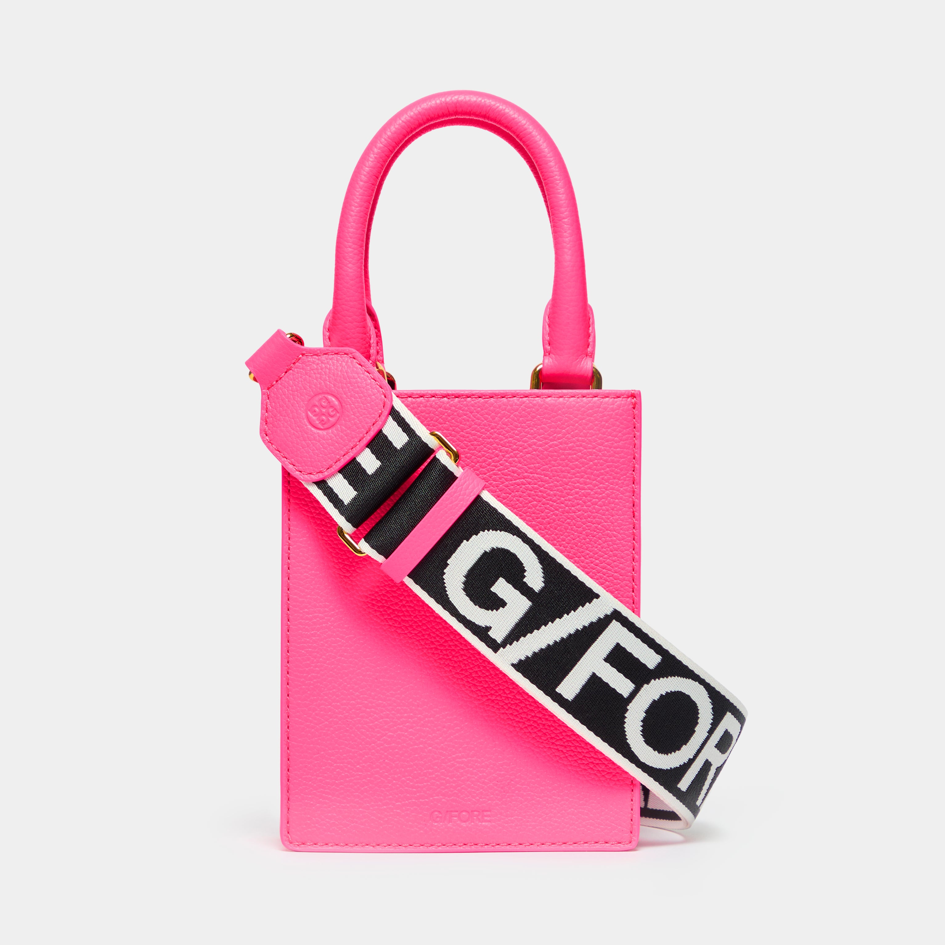 Metal Tees Leather Mini Tote KNOCKOUT PINK