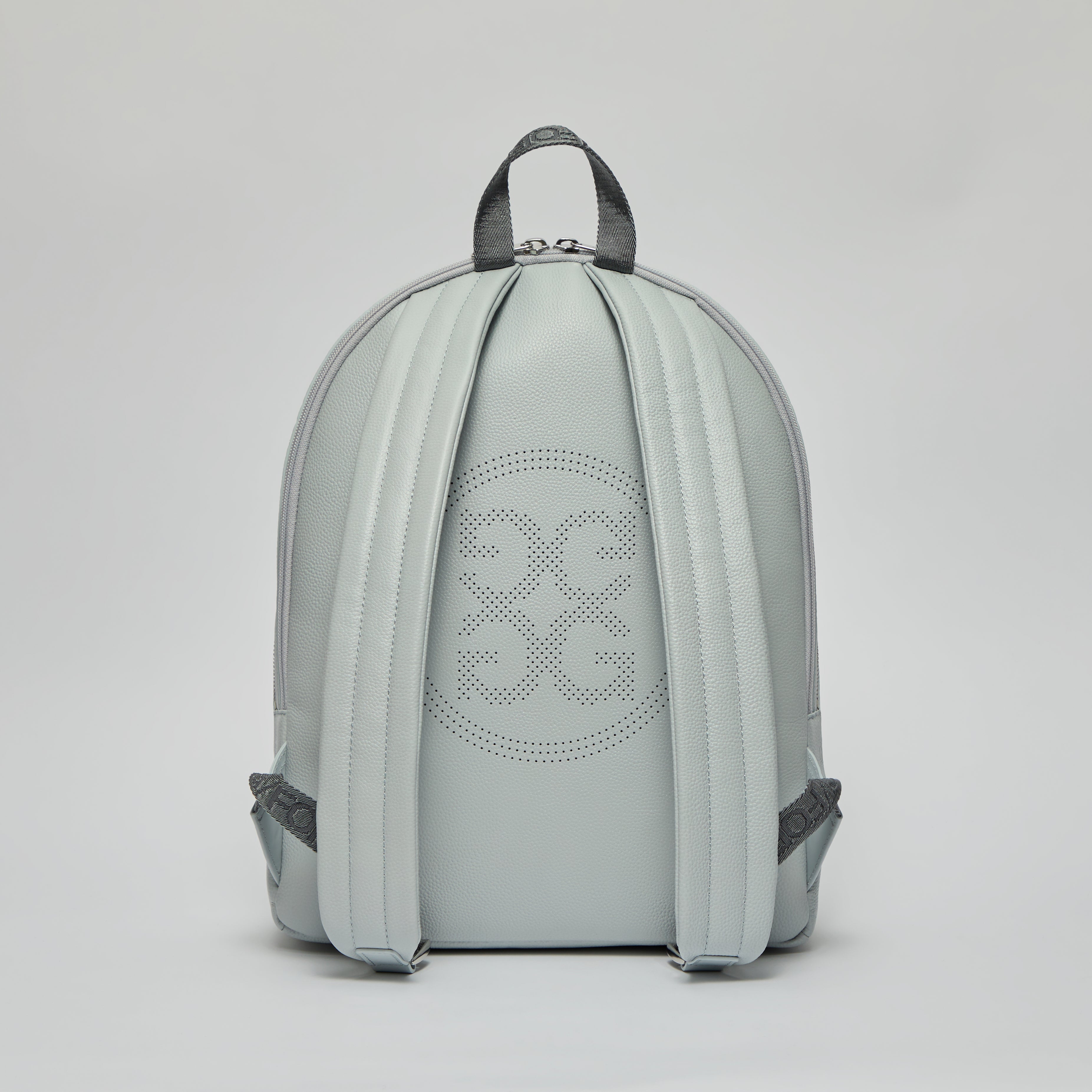 EMBOSSED SKULL & TEES LEATHER BACKPACK NIMBUS