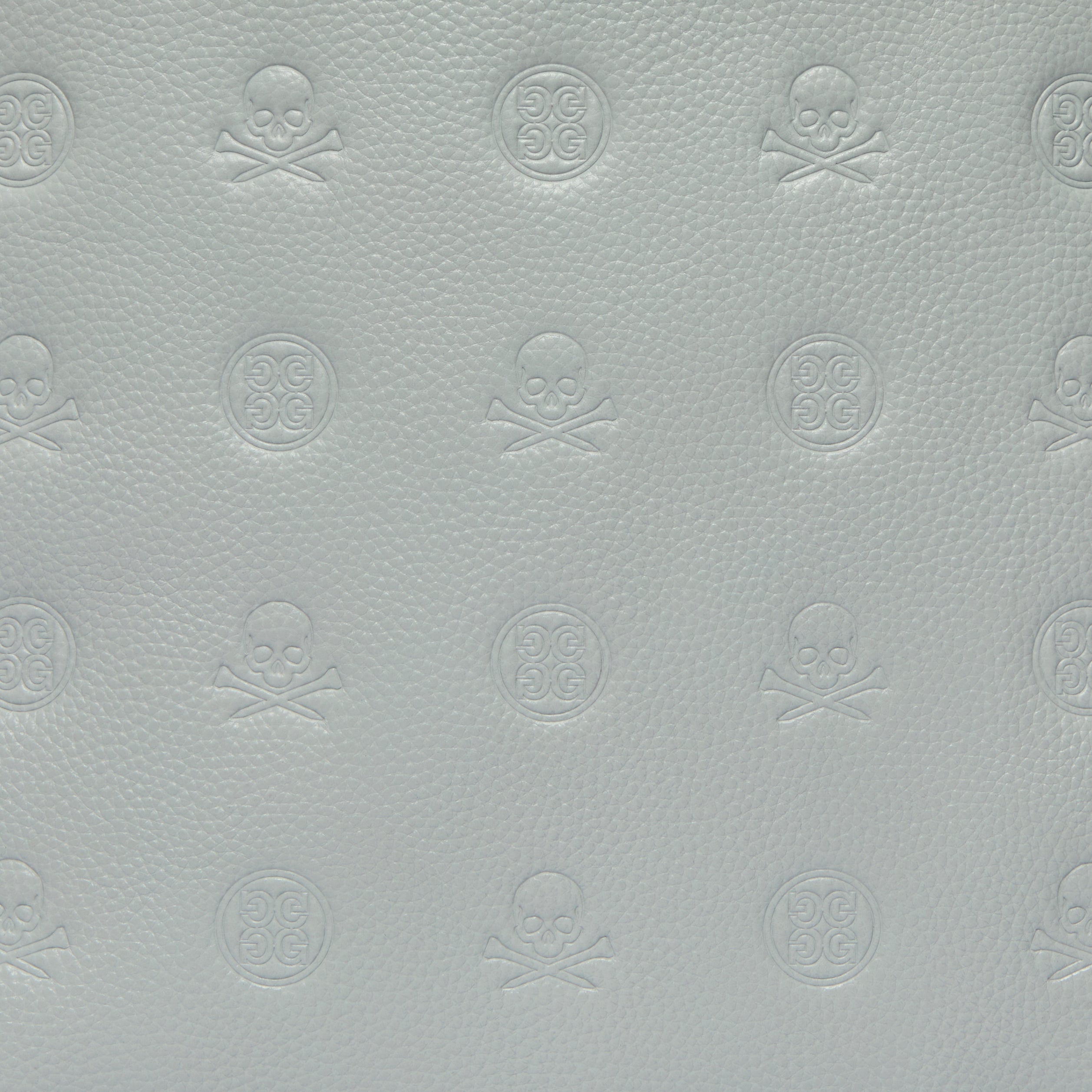 EMBOSSED SKULL & TEES LEATHER BACKPACK NIMBUS