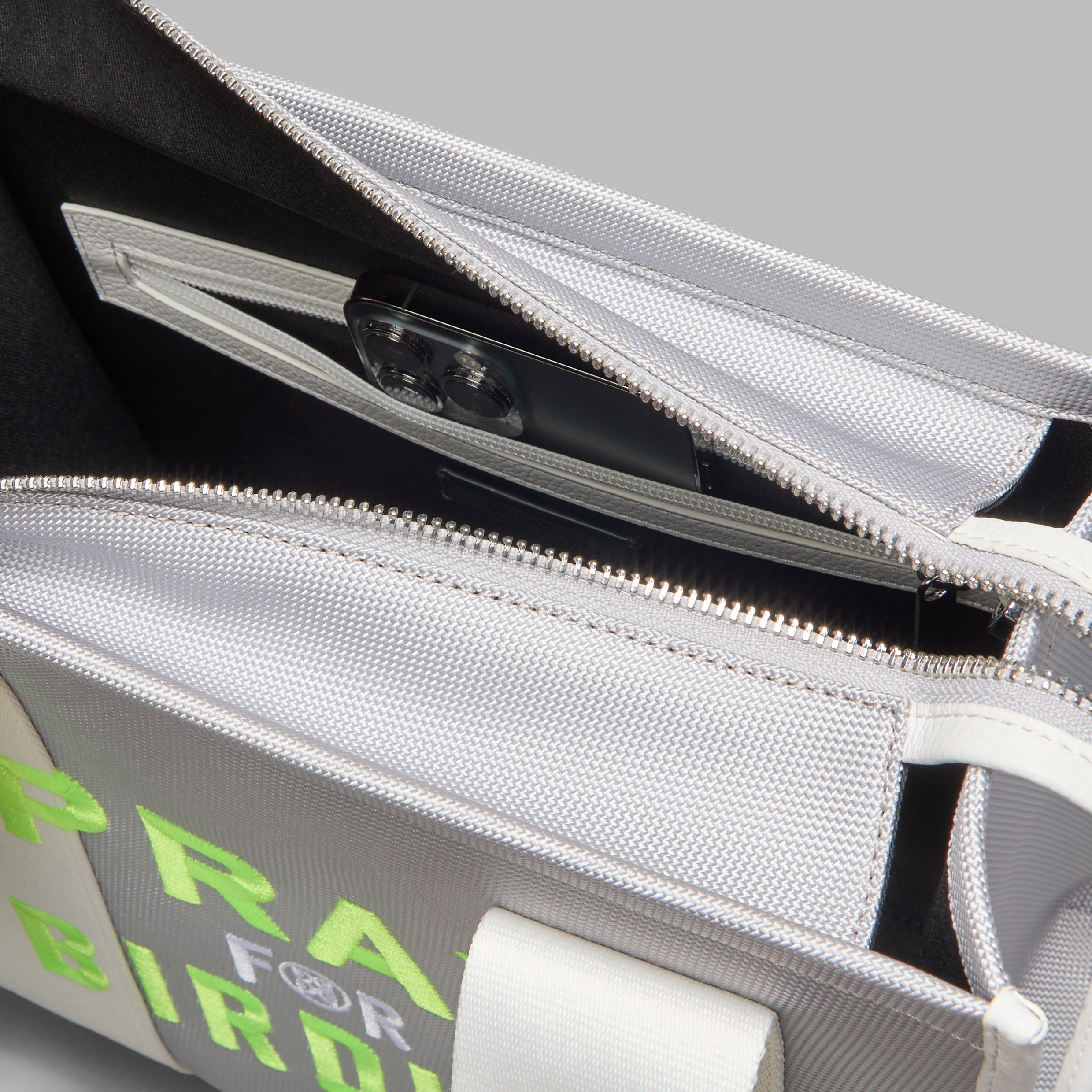 Pray For Birdies Canvas Square Bag Nimbus