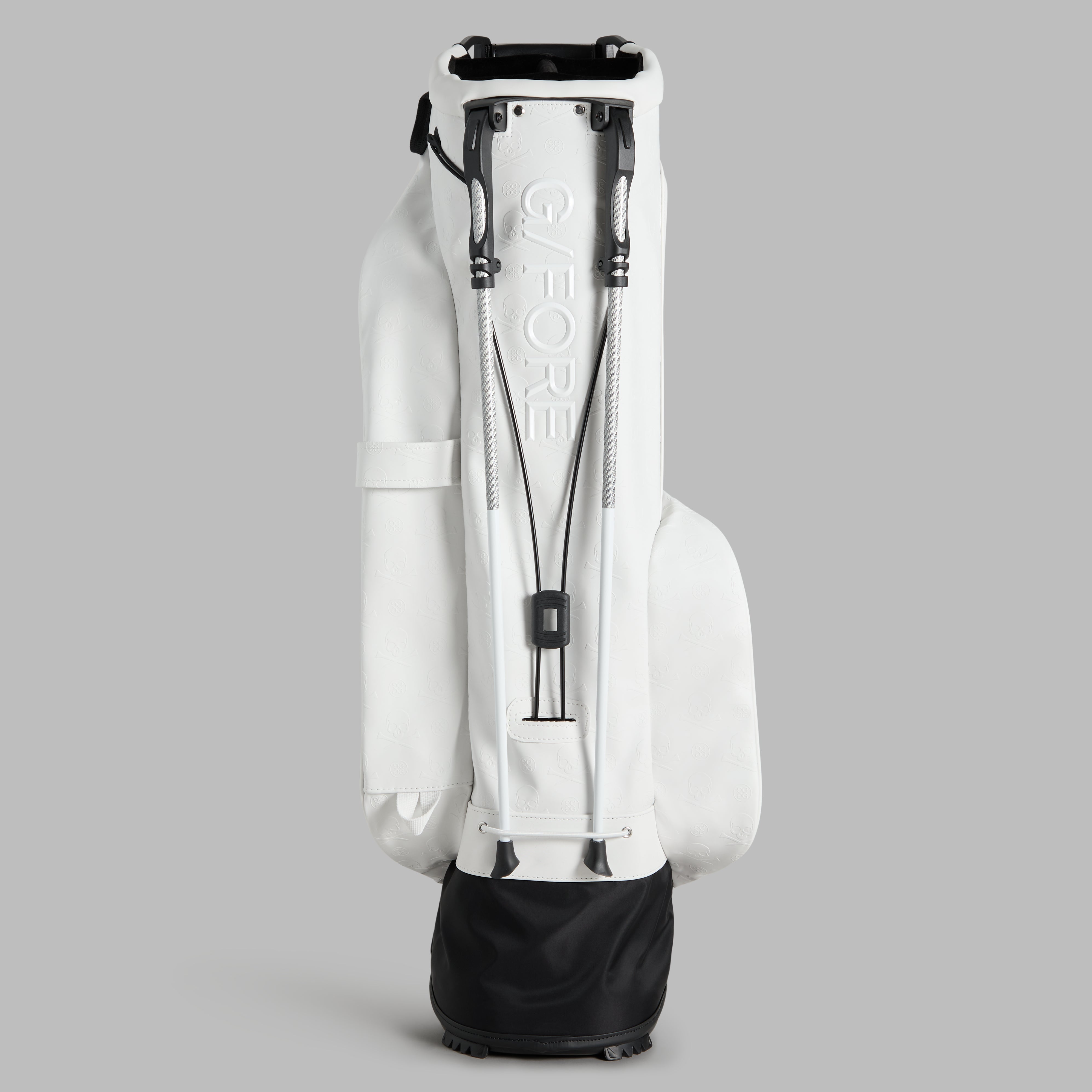 EMBOSSED SKULL & TEES DAYTONA CARRY GOLF BAG SNOW