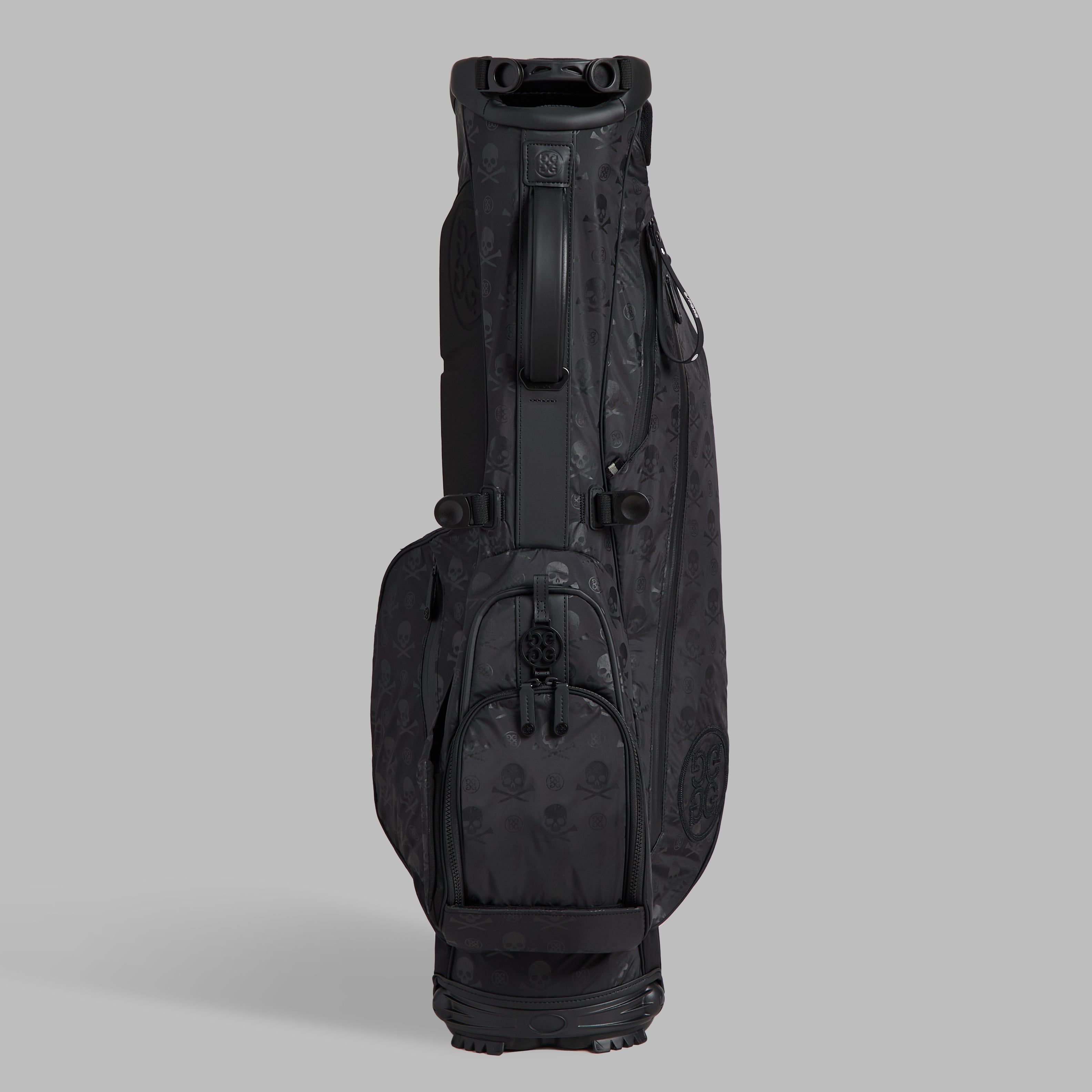 SCRAMBLE SKULL & TEES PARACHUTE CARRY GOLF BAG ONYX