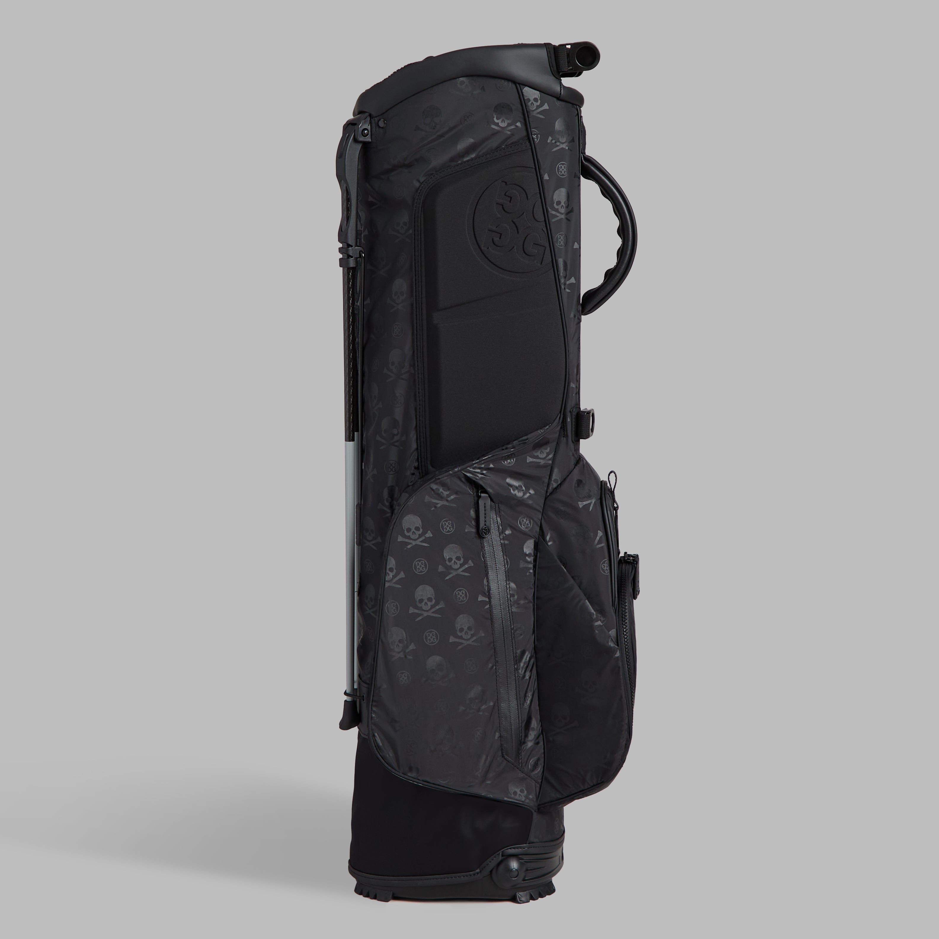 SCRAMBLE SKULL & TEES PARACHUTE CARRY GOLF BAG ONYX