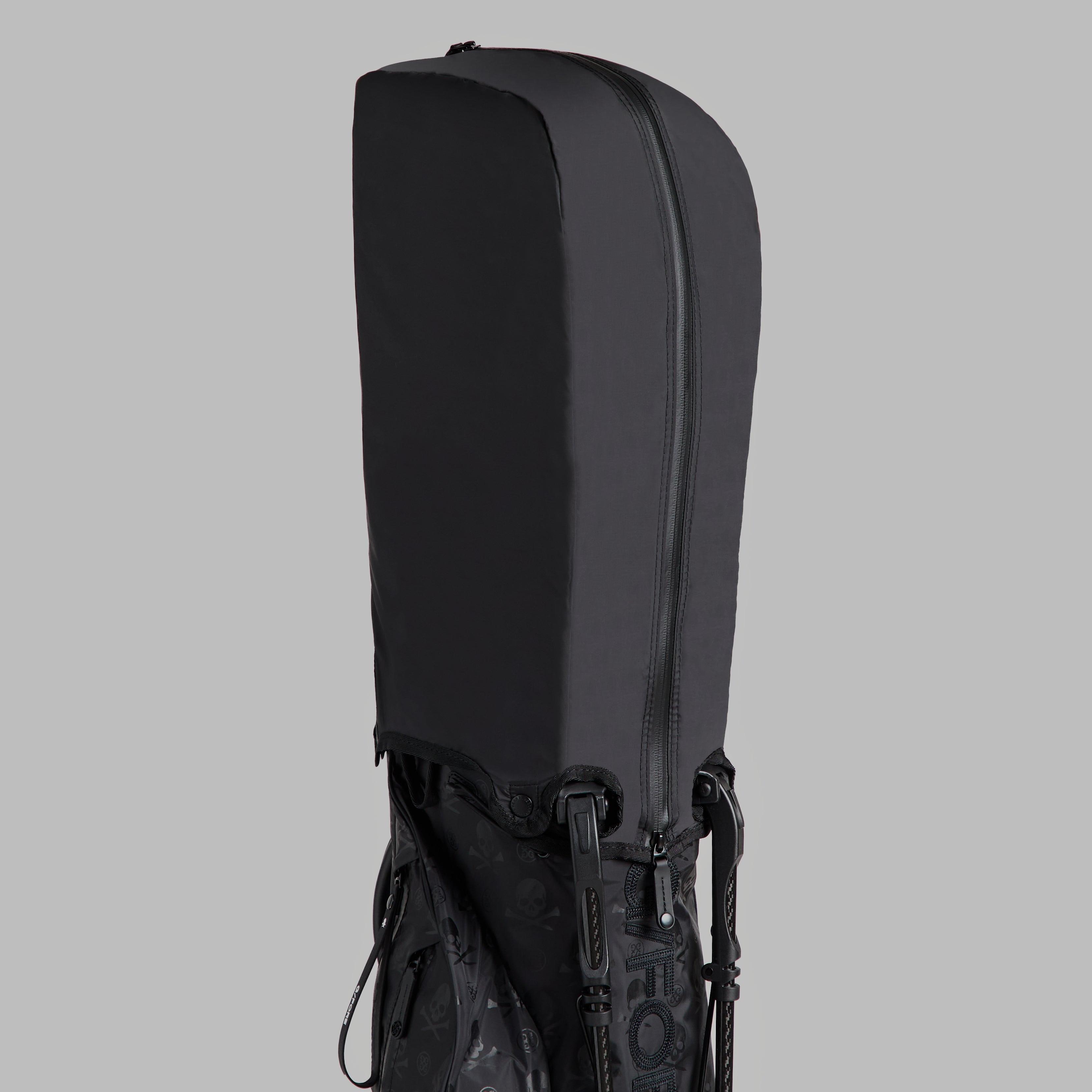 SCRAMBLE SKULL & TEES PARACHUTE CARRY GOLF BAG ONYX