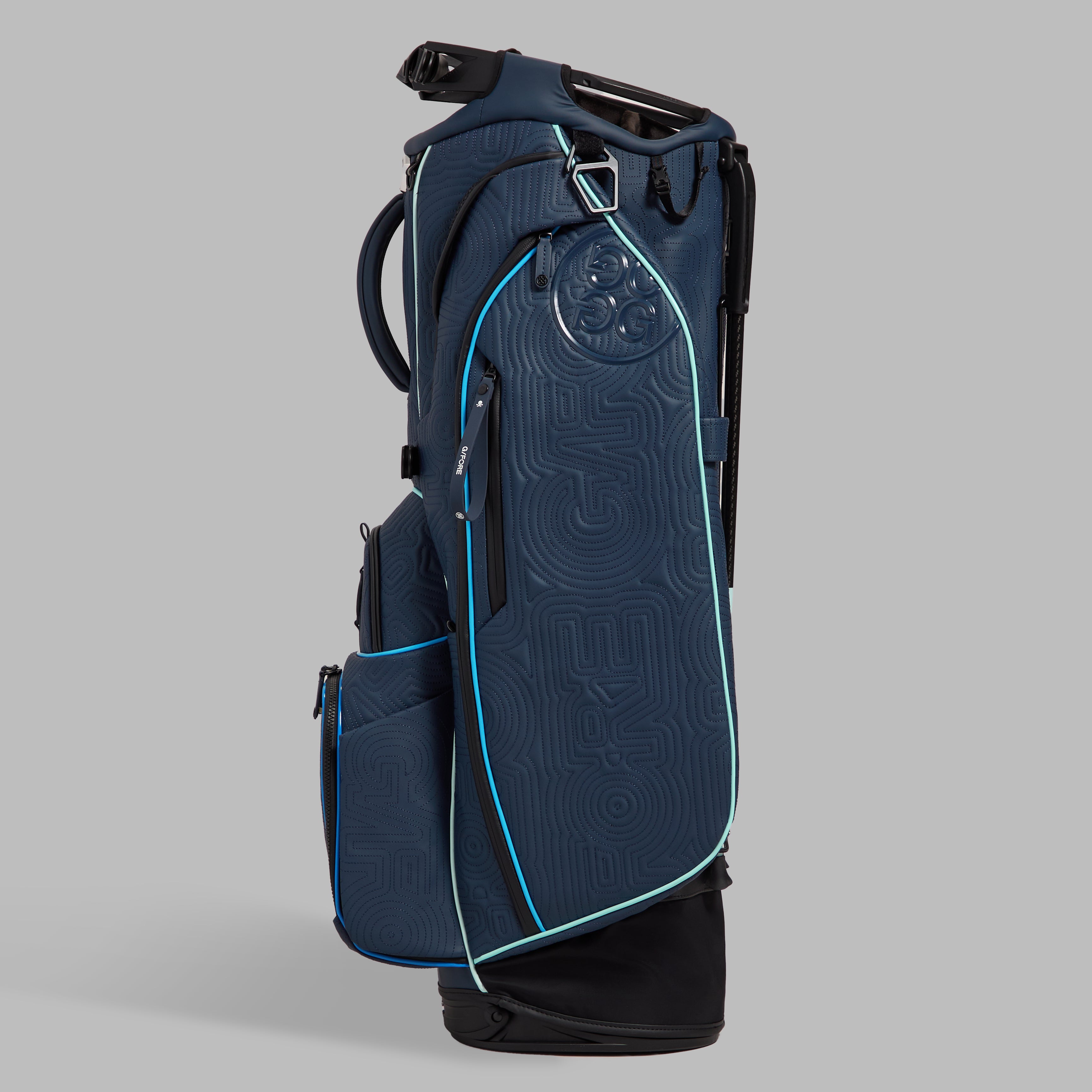 Fathers Day - Trippy Quilted Transporter Tour Carry Golf Bag Twilight
