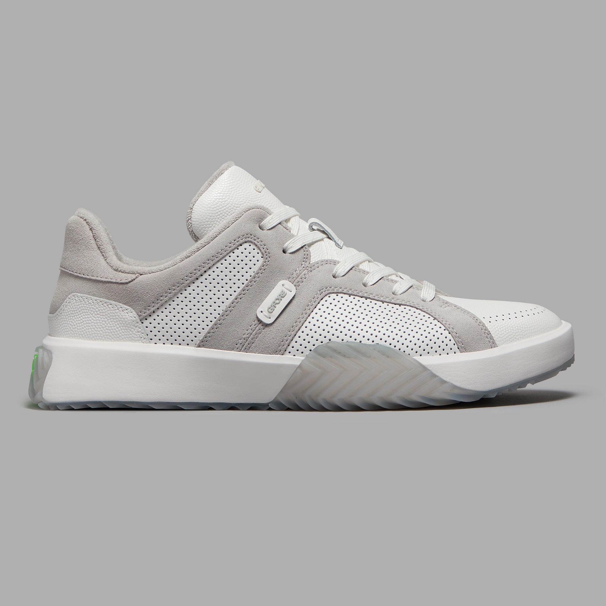 G.112 LEATHER AND SUEDE STREET SHOE SNOW/NIMBUS