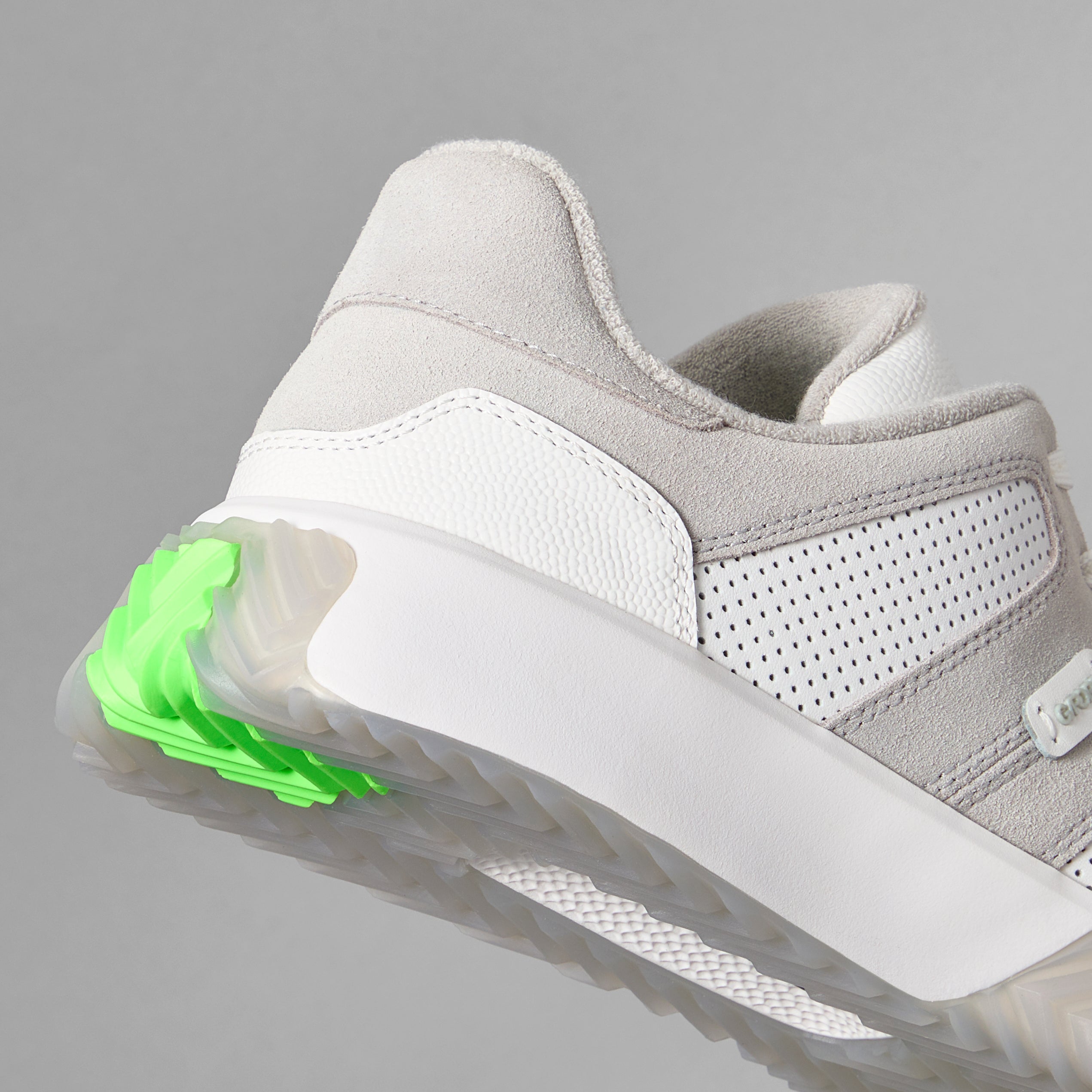 G.112 LEATHER AND SUEDE STREET SHOE SNOW/NIMBUS