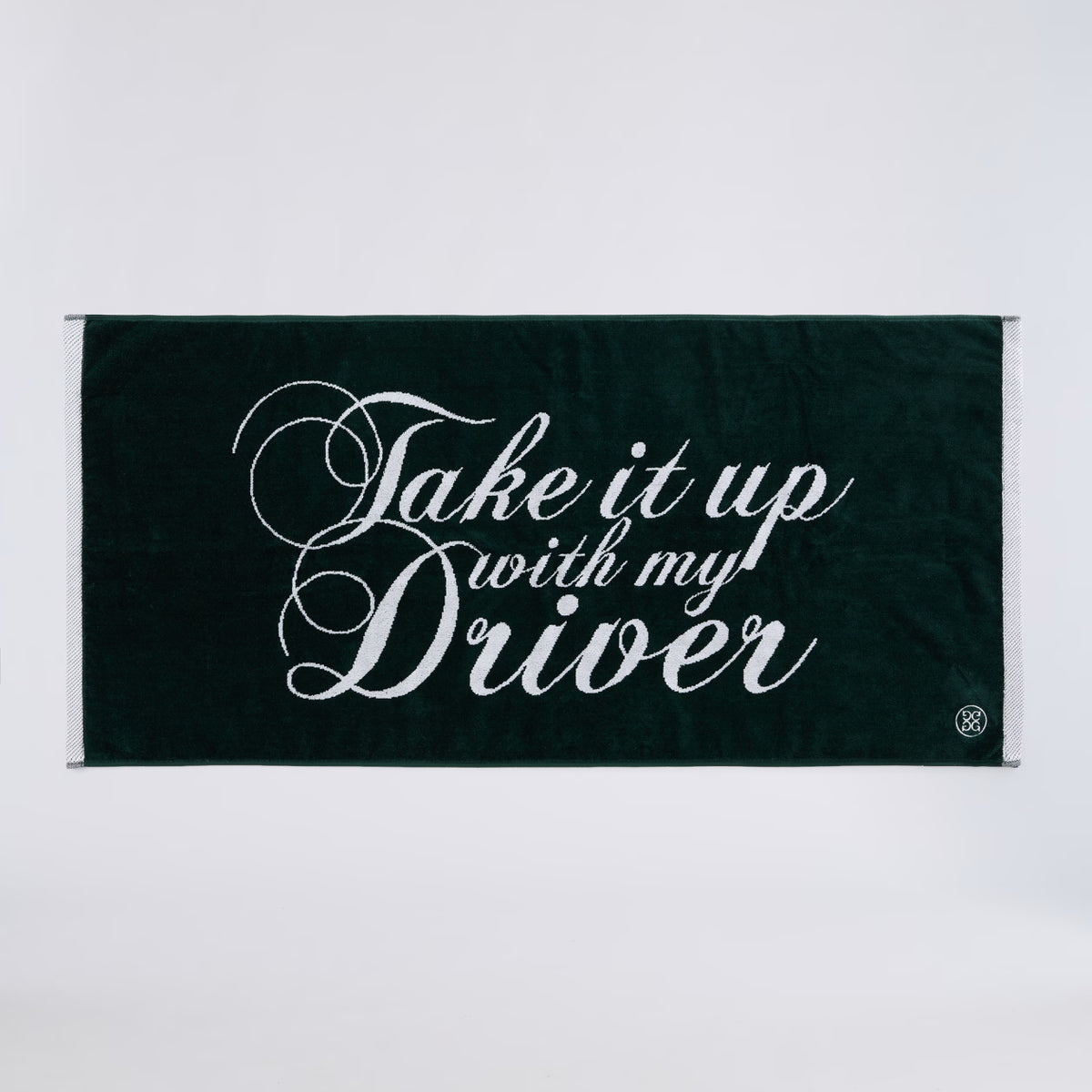 Take It Up With My Driver Golf Towel Pine