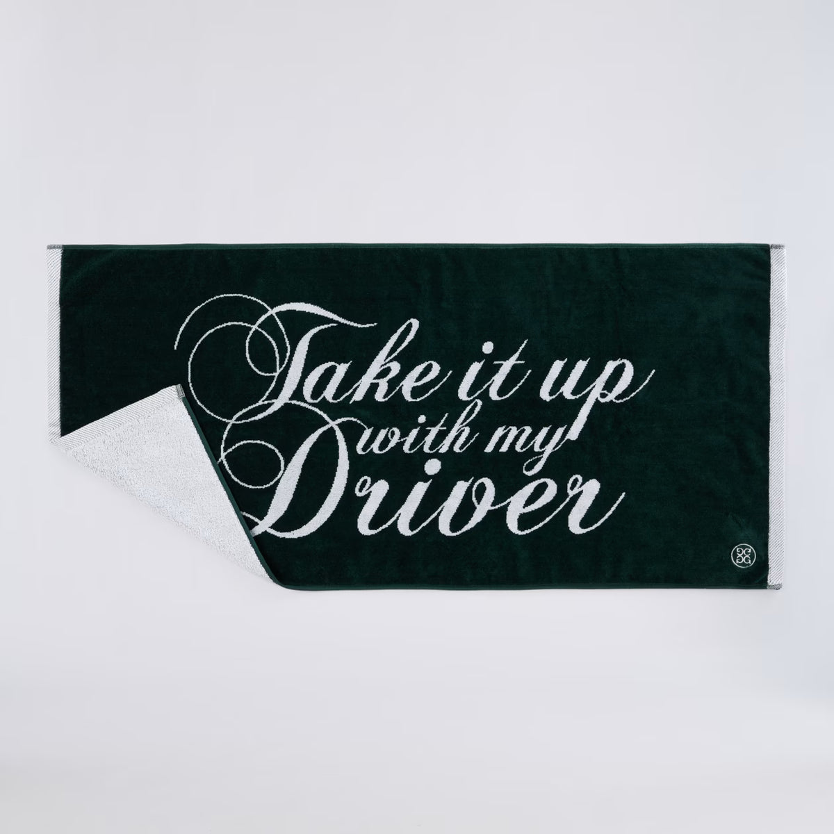 Take It Up With My Driver Golf Towel Pine