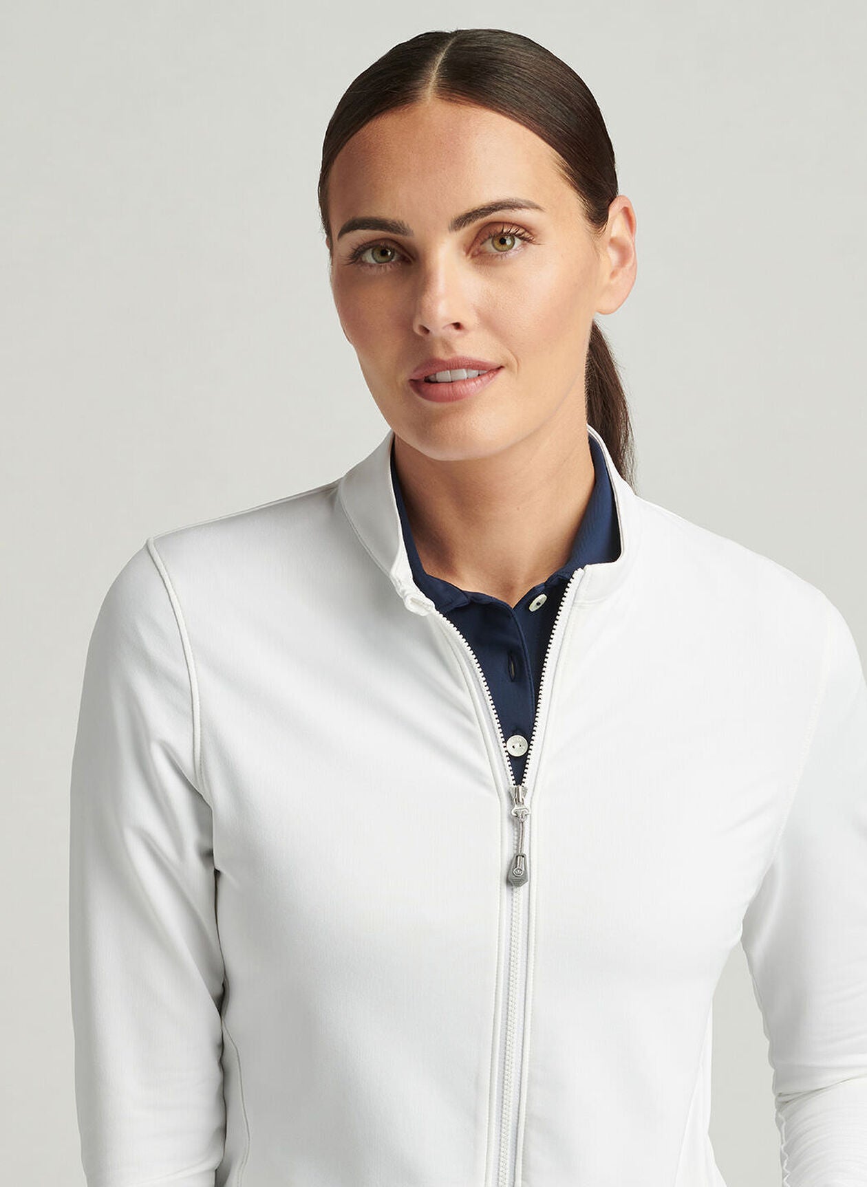 KATY FULL ZIP LAYER WHITE