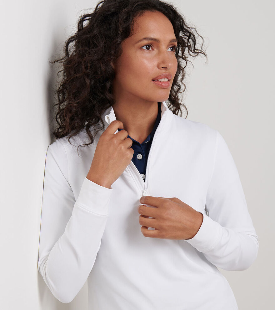 Perth Essential Performance Quarter-Zip White