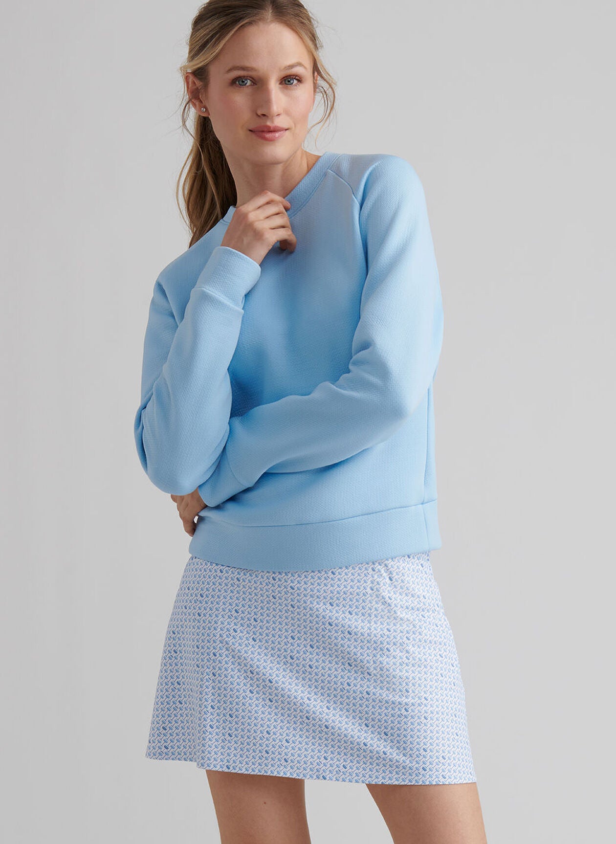 Lumi-Knit Performance Crewneck Blue Sound