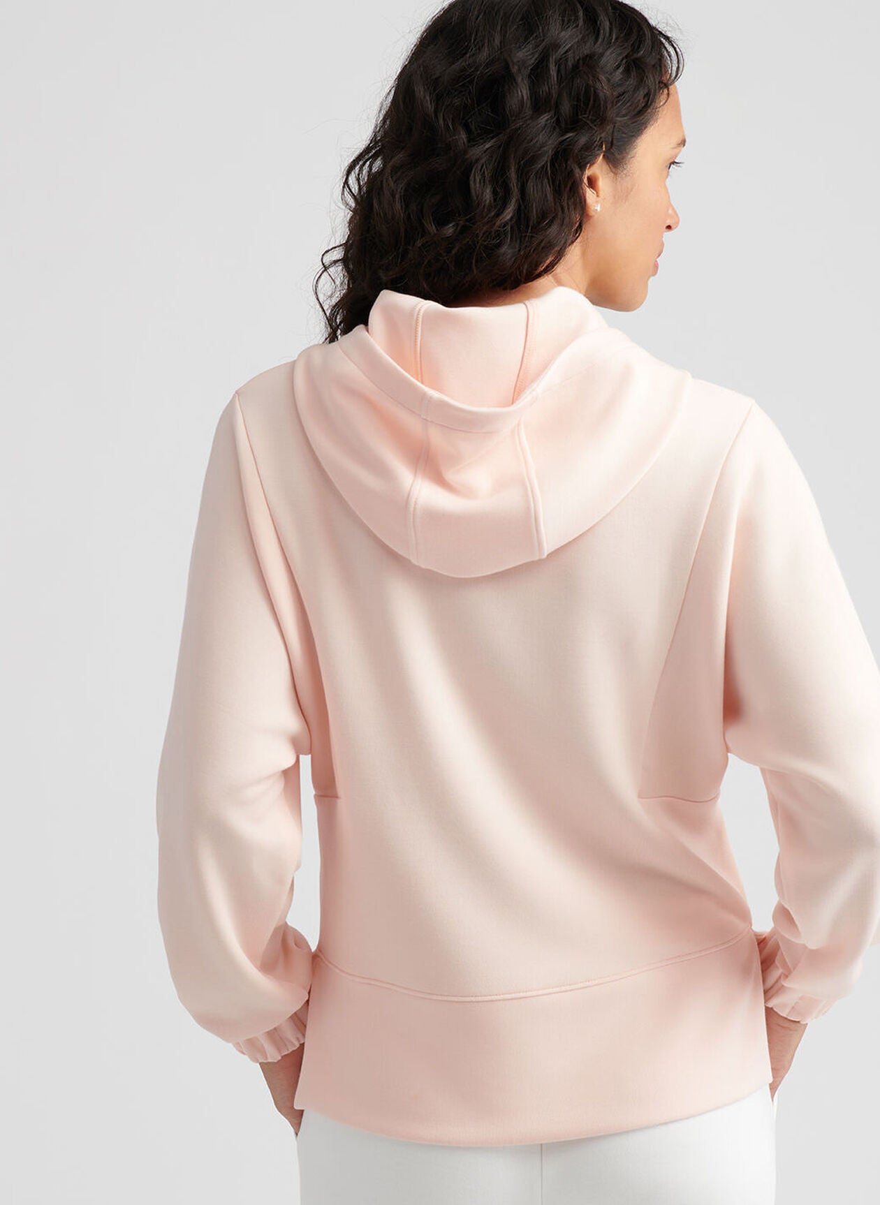 Flora Knit Hoodie ROSEWATER