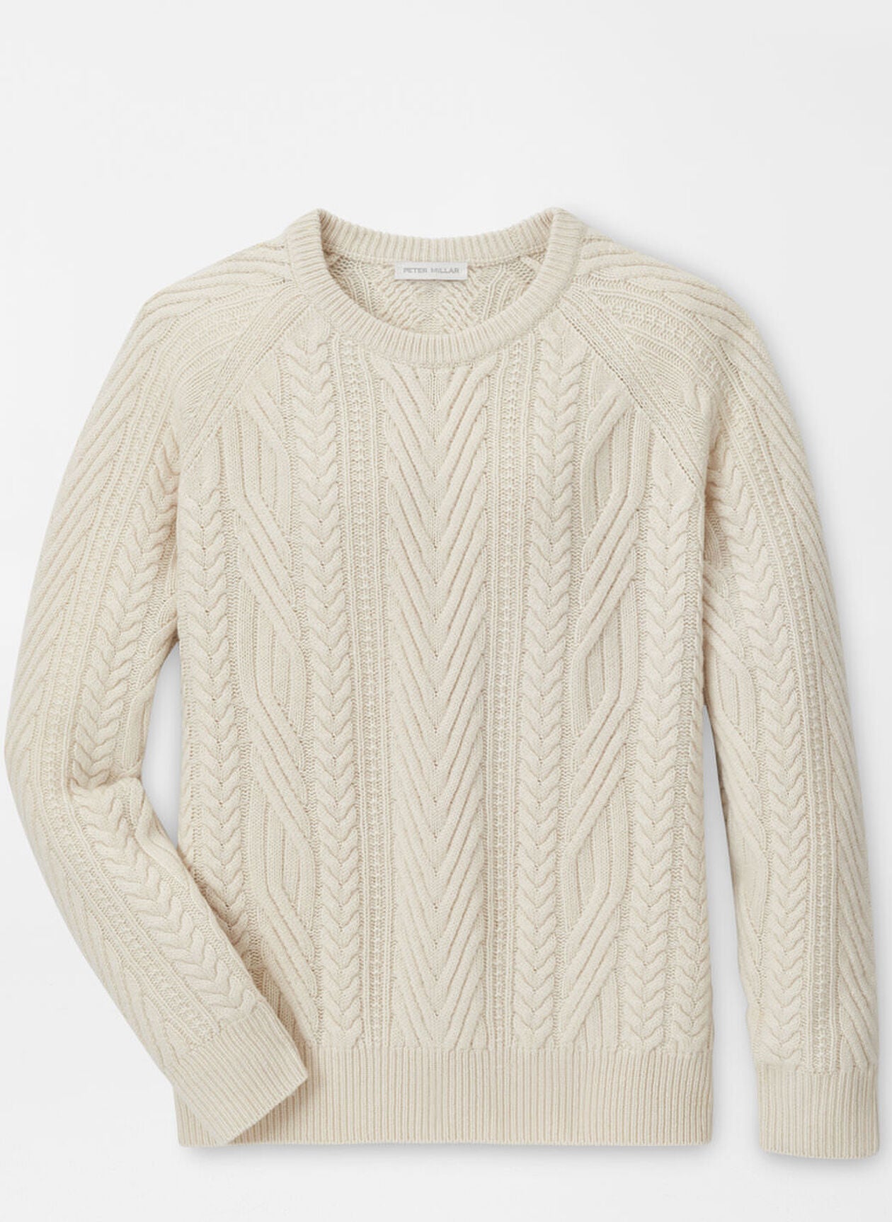 Bennett Cable Knit Crew Sweater Ivory