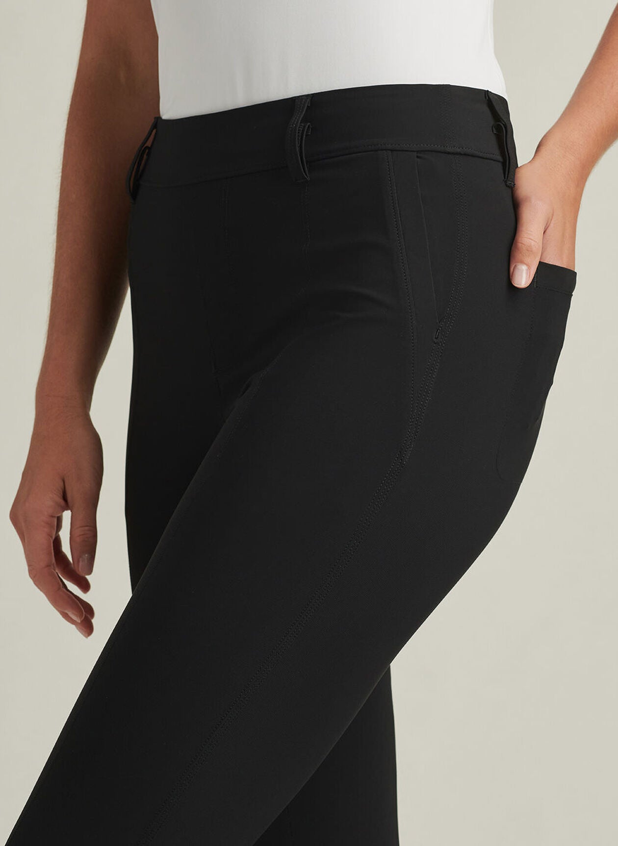 Bingham High Stretch Ankle Pant Black
