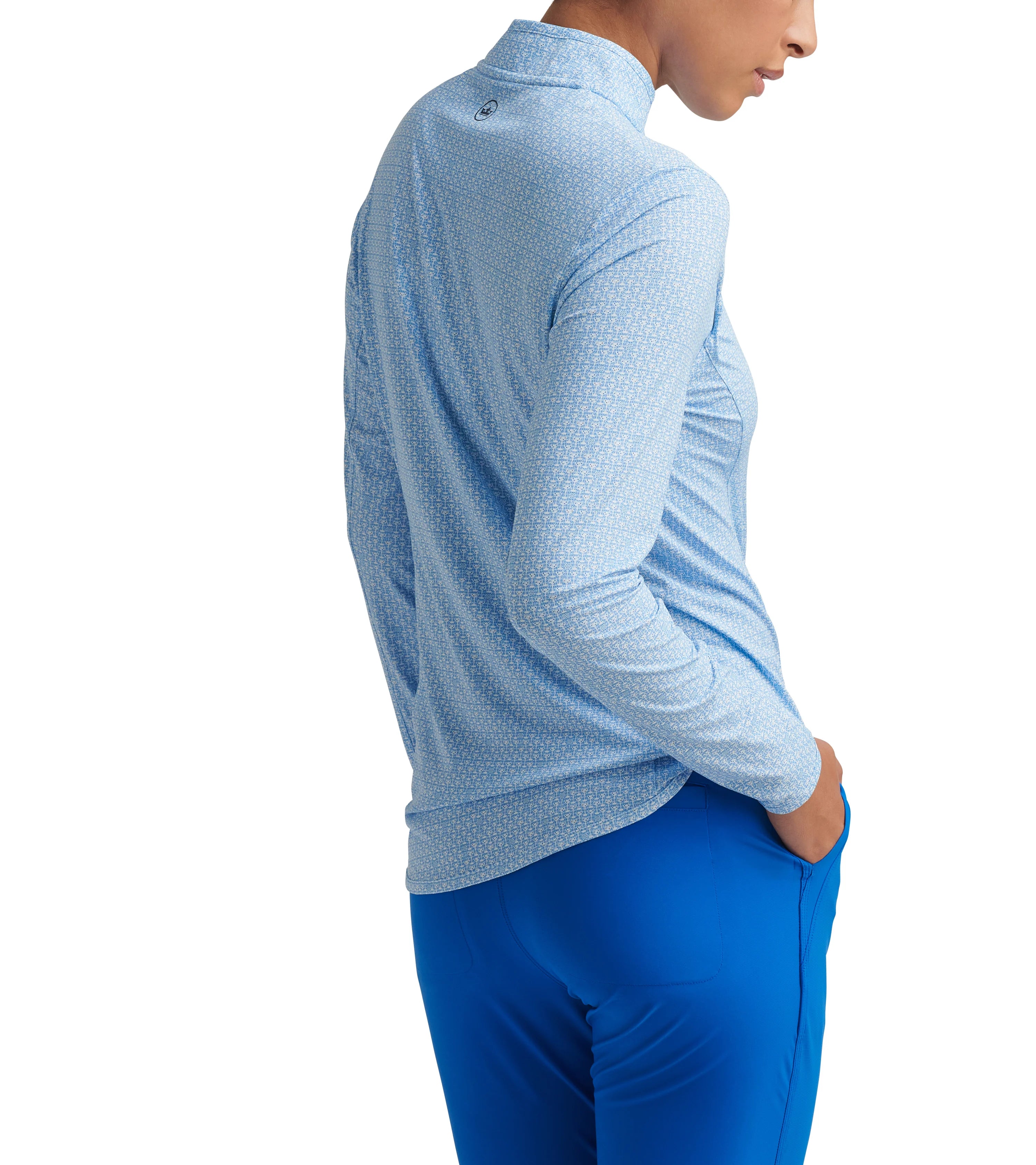 MAR-TEE-NI BREAK LIGHTWEIGHT ZIP SUN SHIRT SAPPHIRE