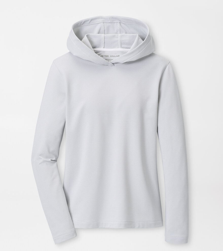 Pine Sugar Stripe Performance Hoodie Whisper Grey/White