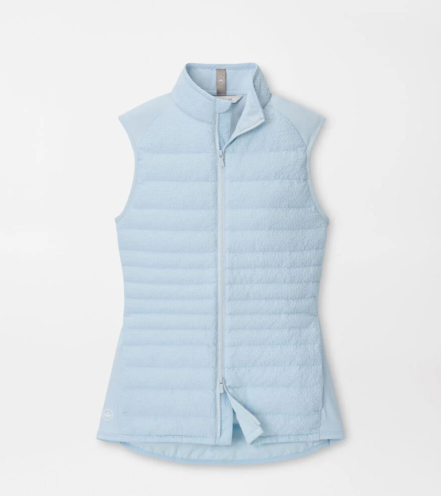 Fuse Seersucker Hybrid Vest Blue Brisk