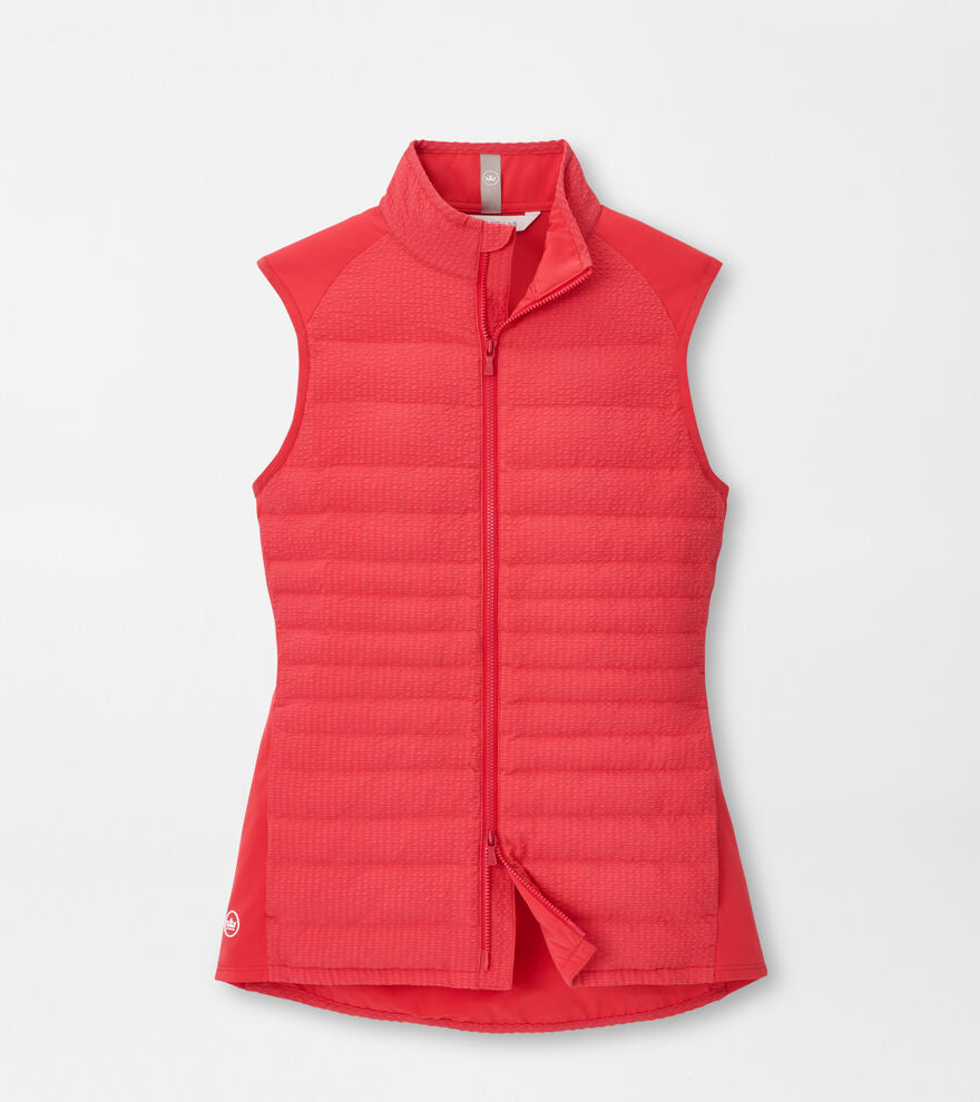 Fuse Seersucker Hybrid Vest Calabrian Red