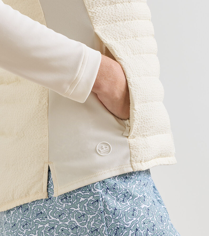 Merge Seersucker Hybrid Jacket Ivory