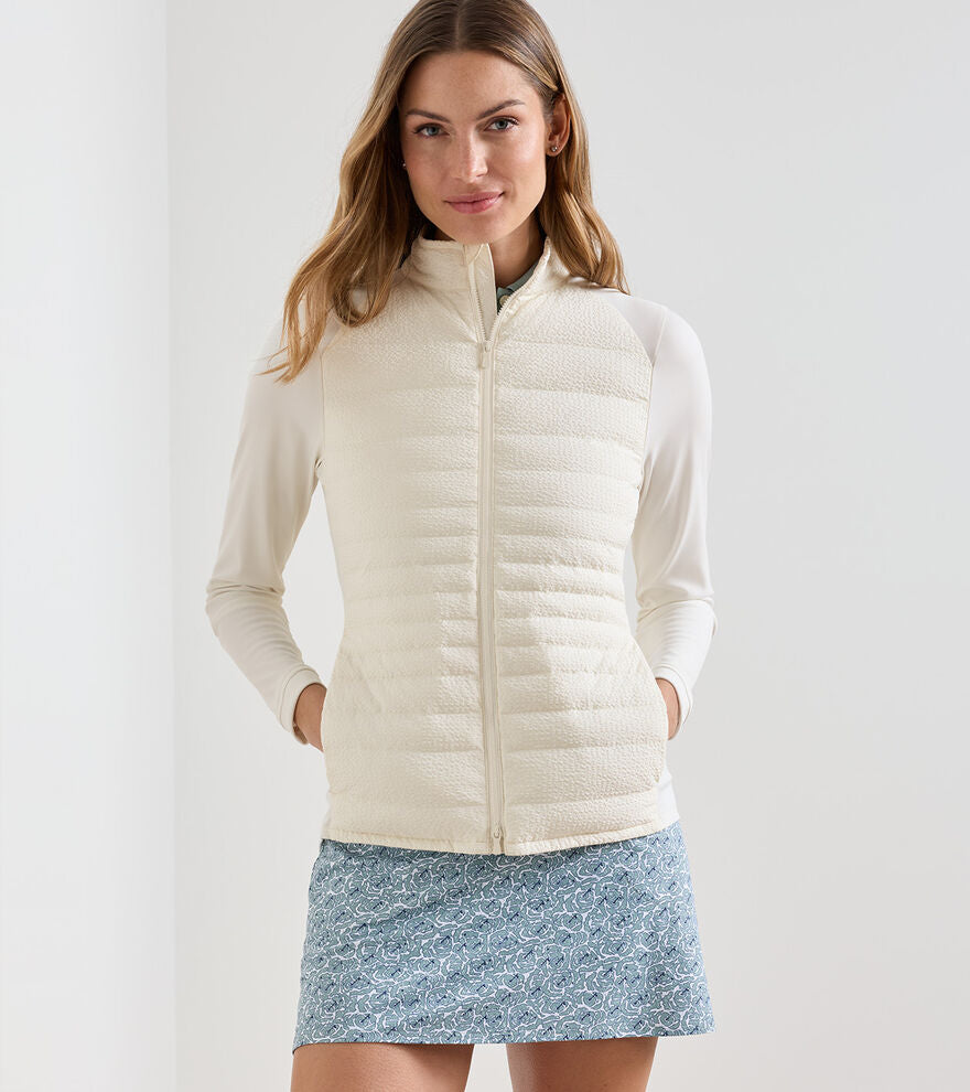 Merge Seersucker Hybrid Jacket Ivory
