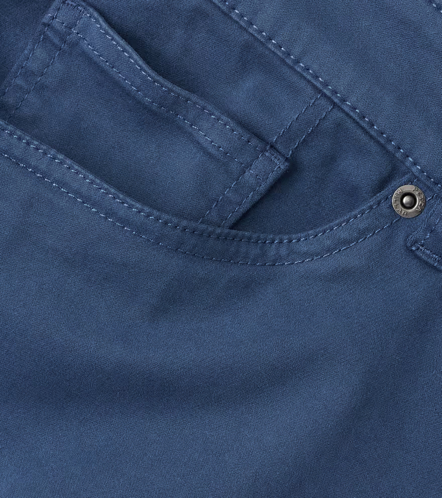 Signature Sateen Five-Pocket Pant Navy