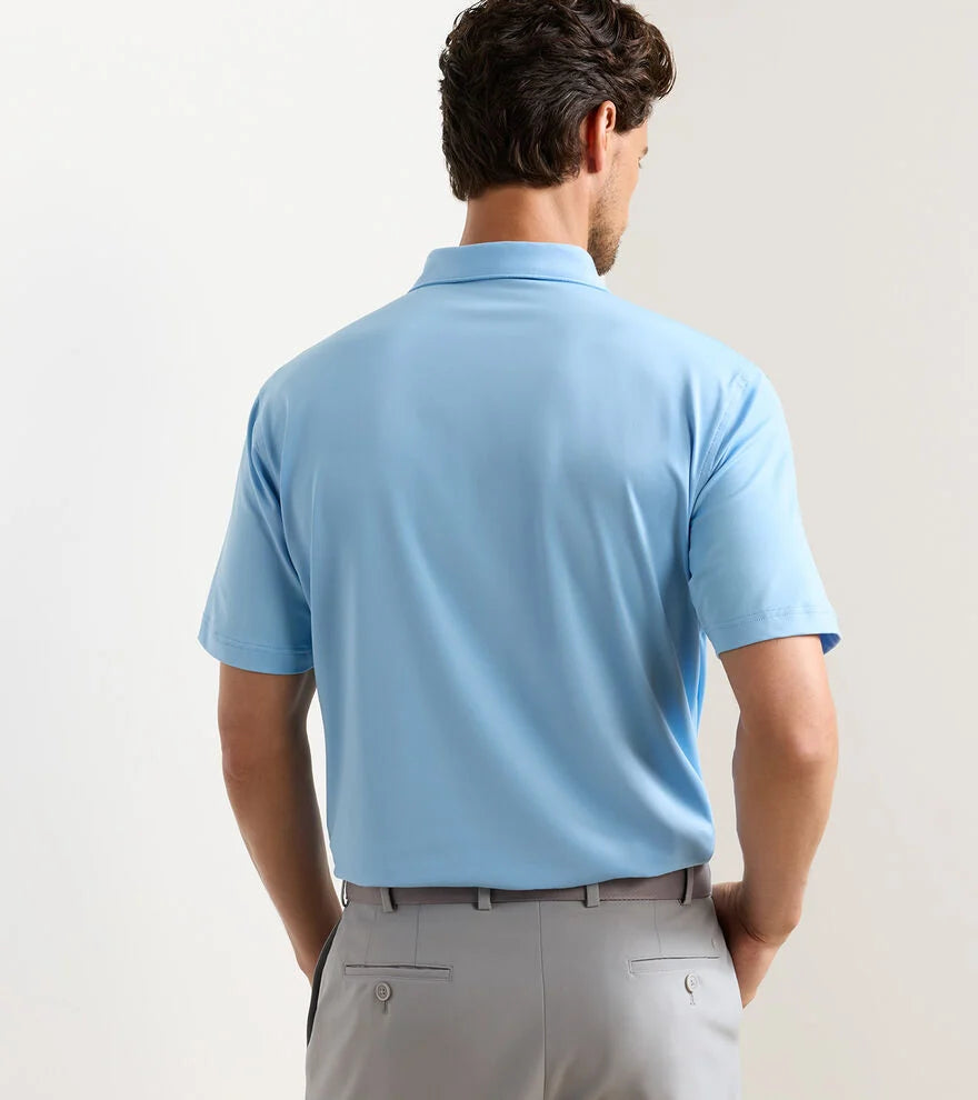 Solid Performance Jersey Polo Cottage Blue