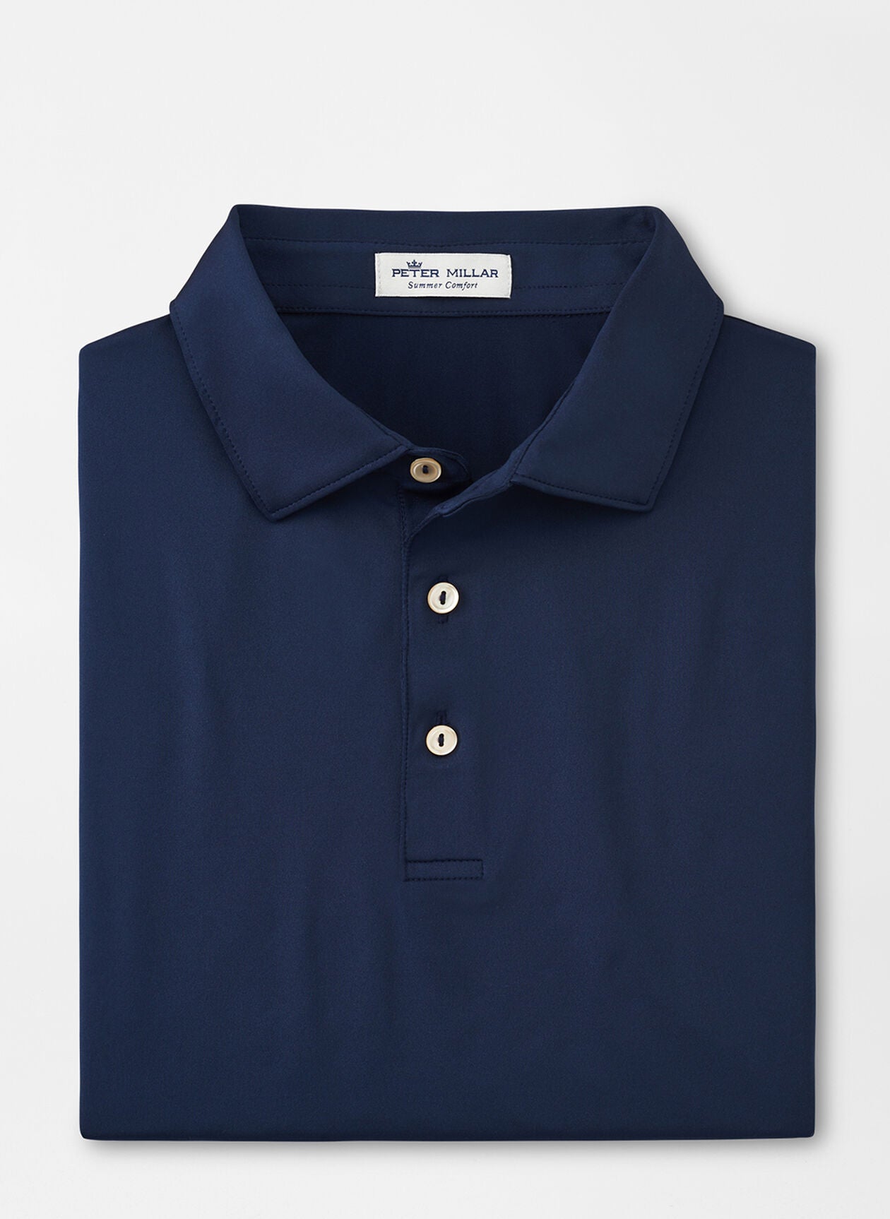 Solid Performance Jersey Polo Navy